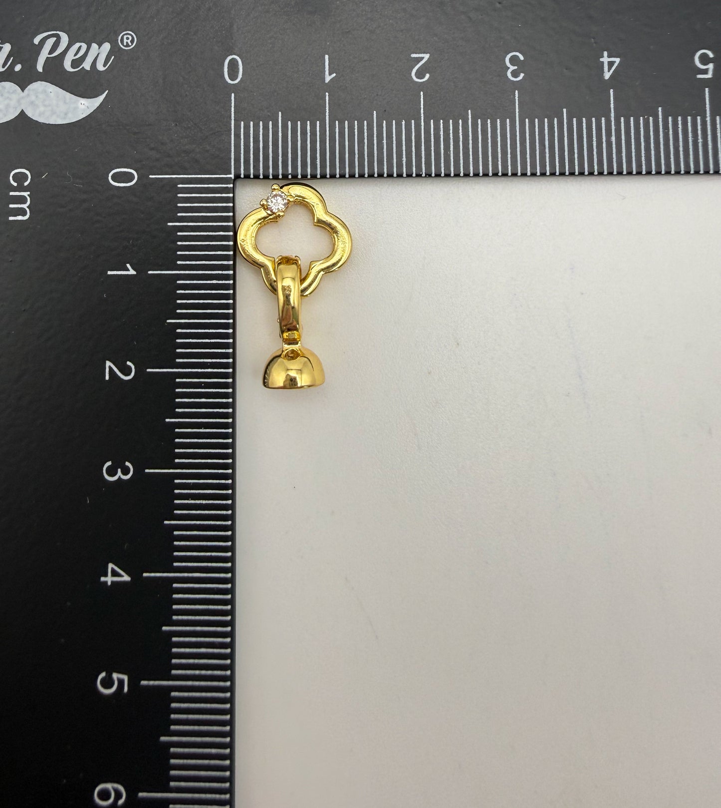 Clover Connector Clasp Gold or Silver
