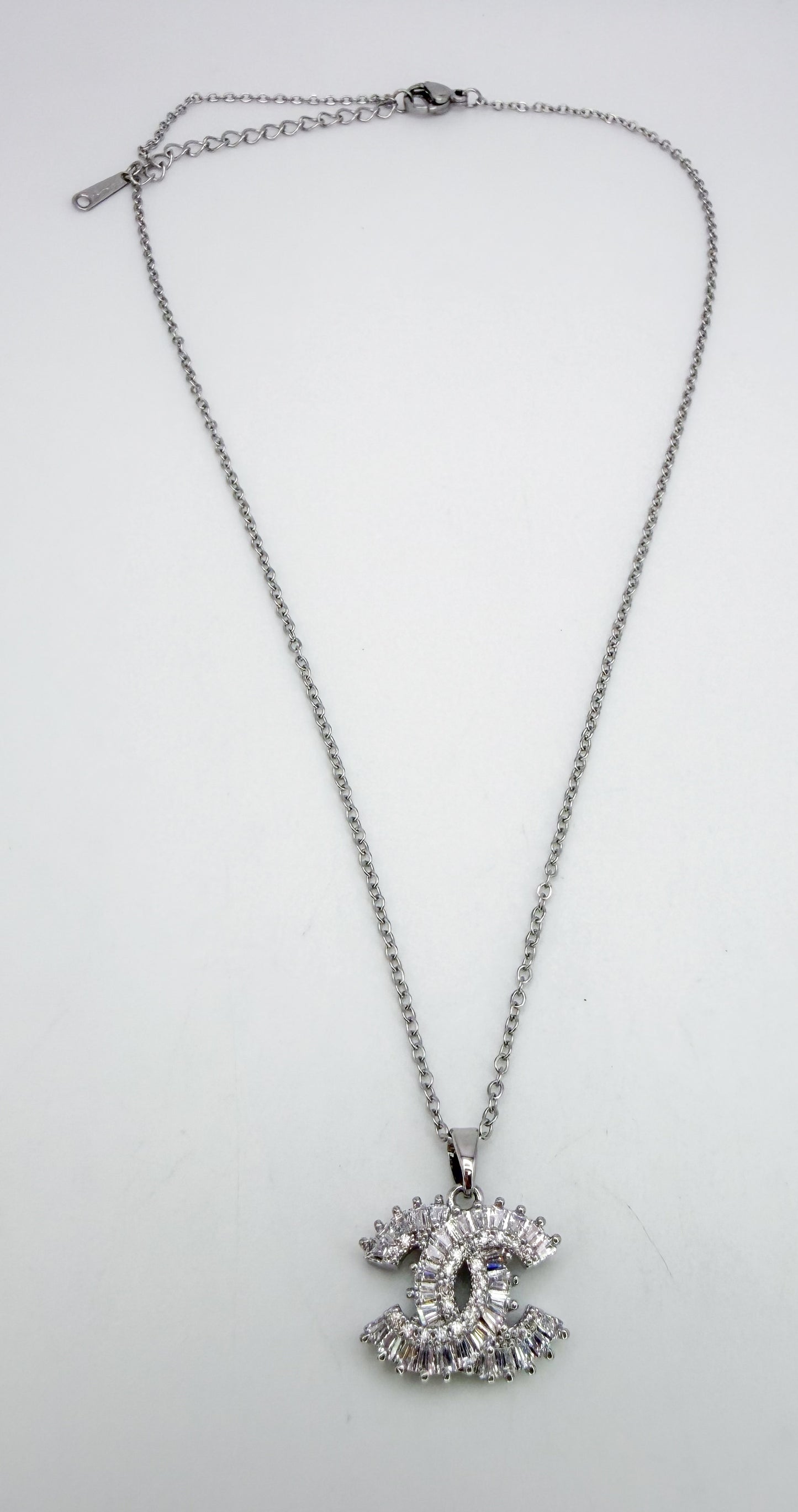 NEW CC Designer Crystal Zircon Pendant Necklace