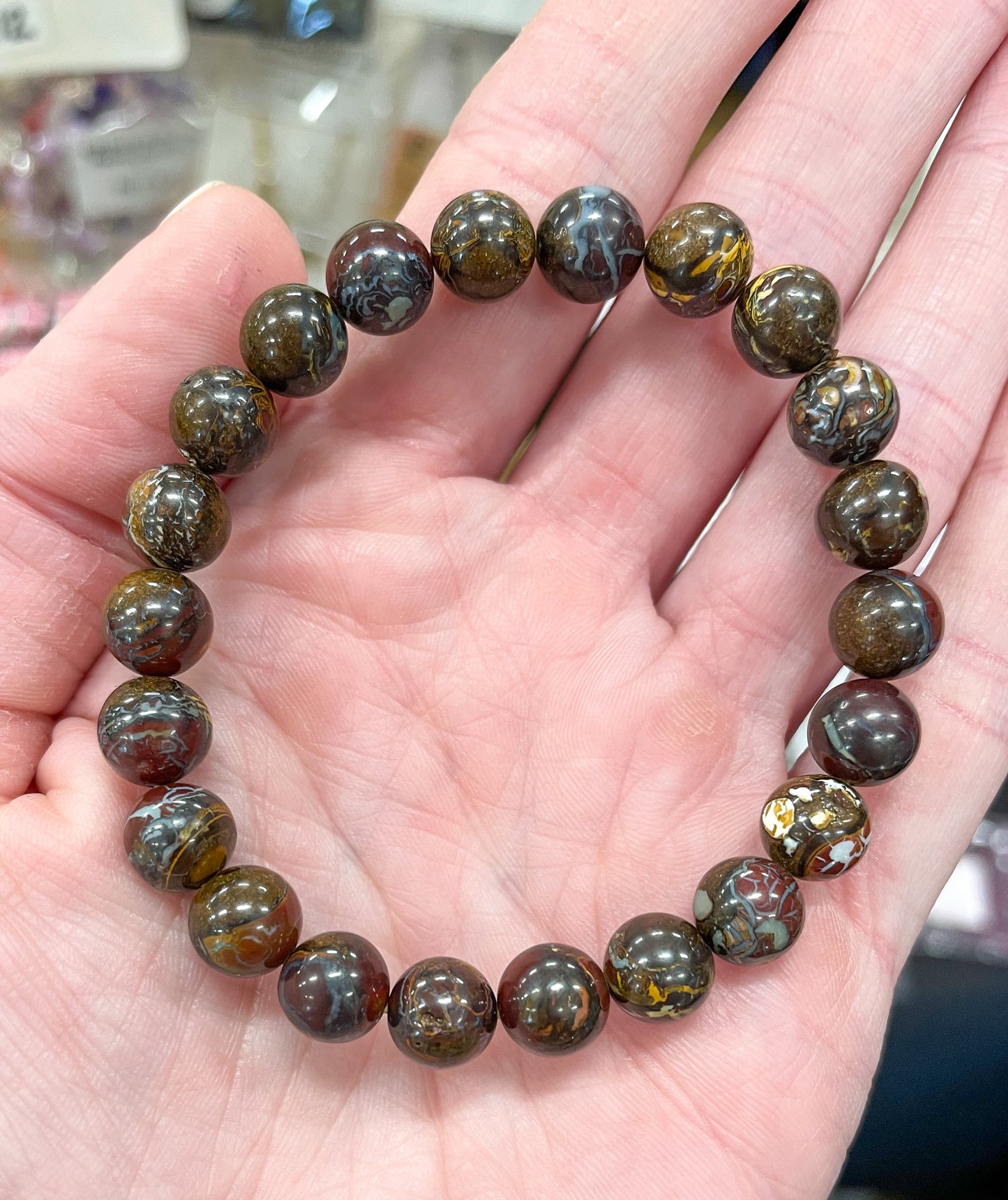 Natural Boulder & Ironstone "Matrix" Opal Bracelets