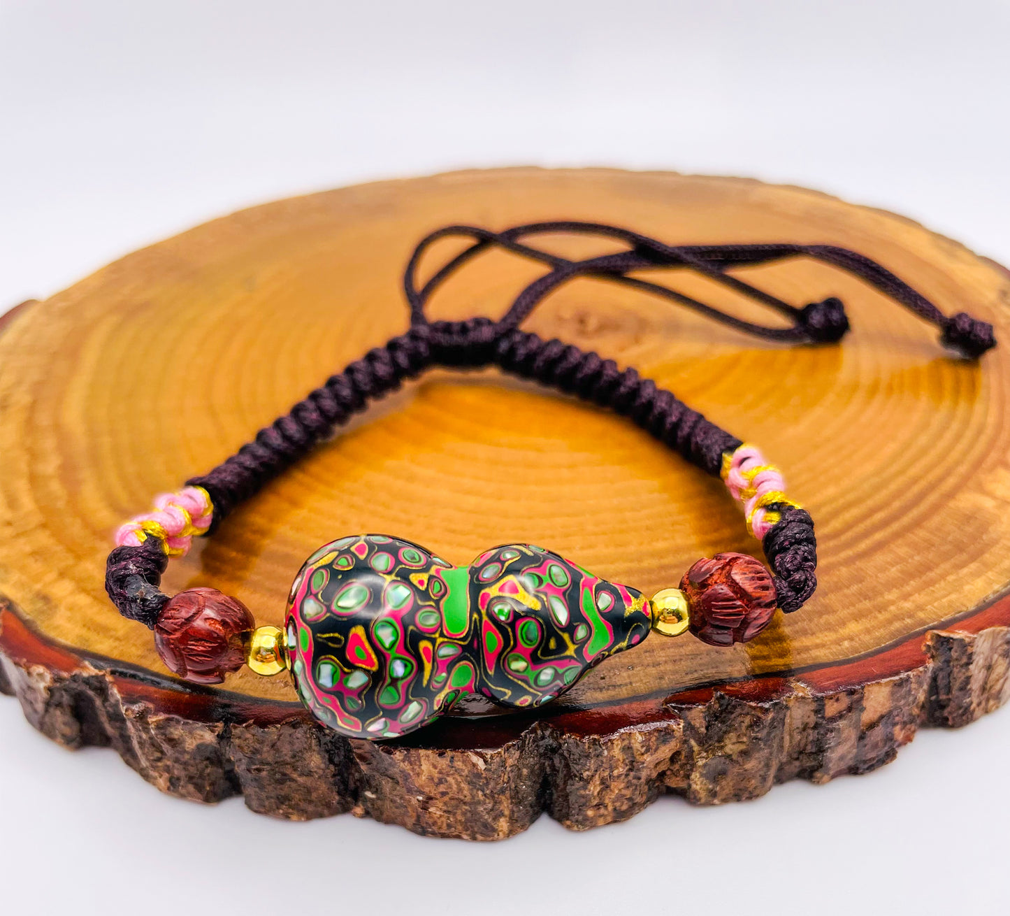 Handcrafted Daji Beaded Macrame Adjustable Bracelets