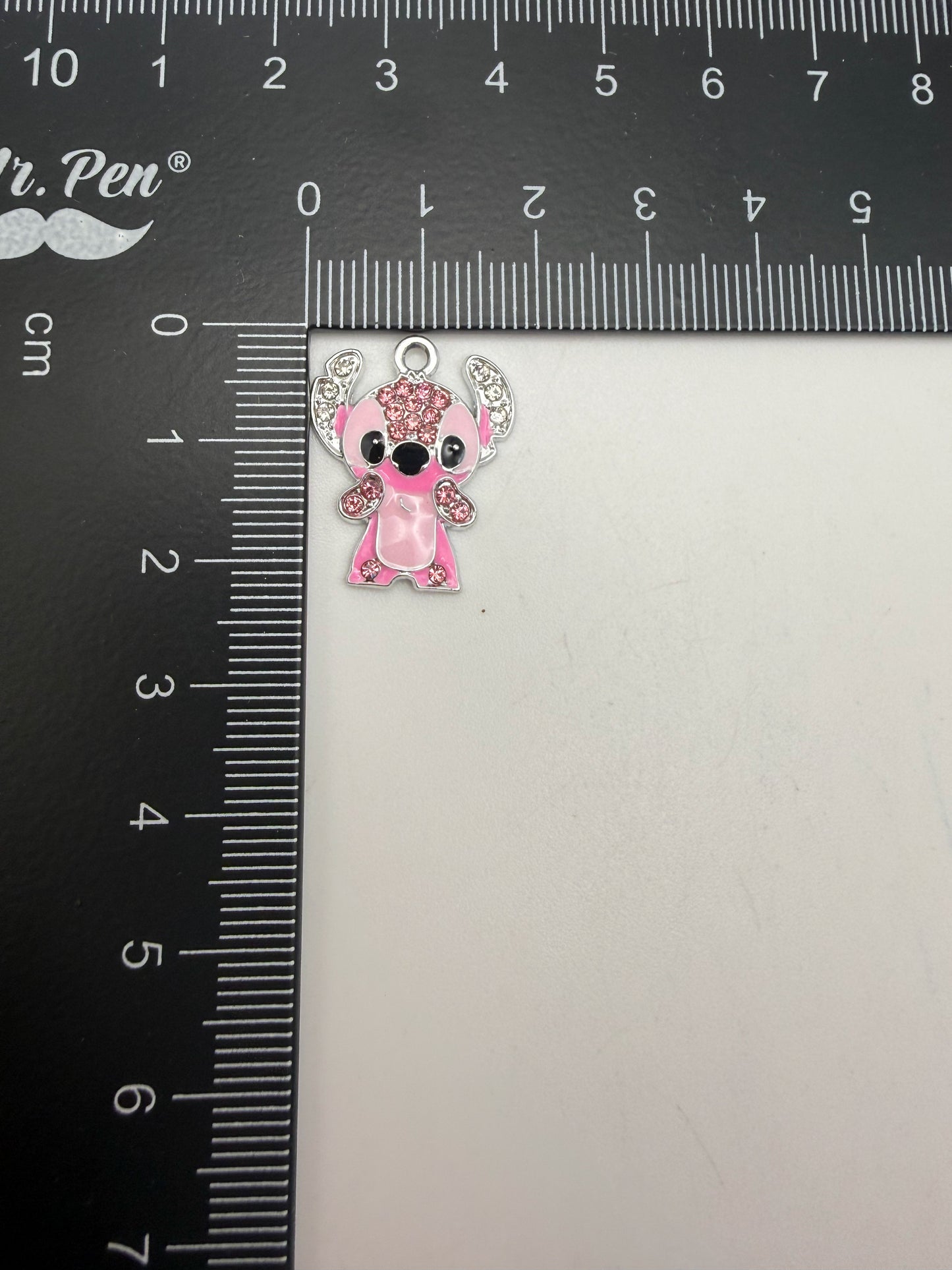 Silver Blue & Pink Alien Metal Charms