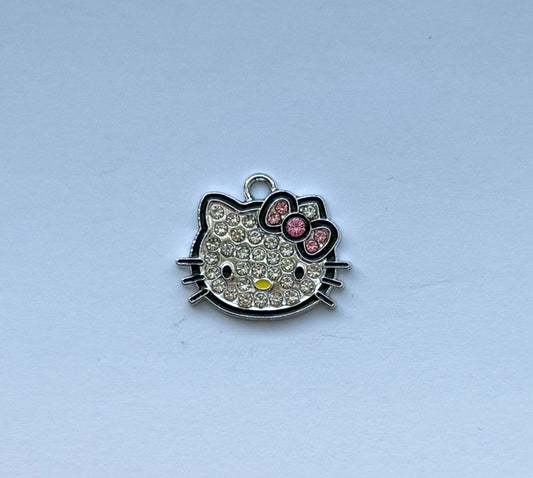 Hkitty Silver Sparkly DIY Metal Charms