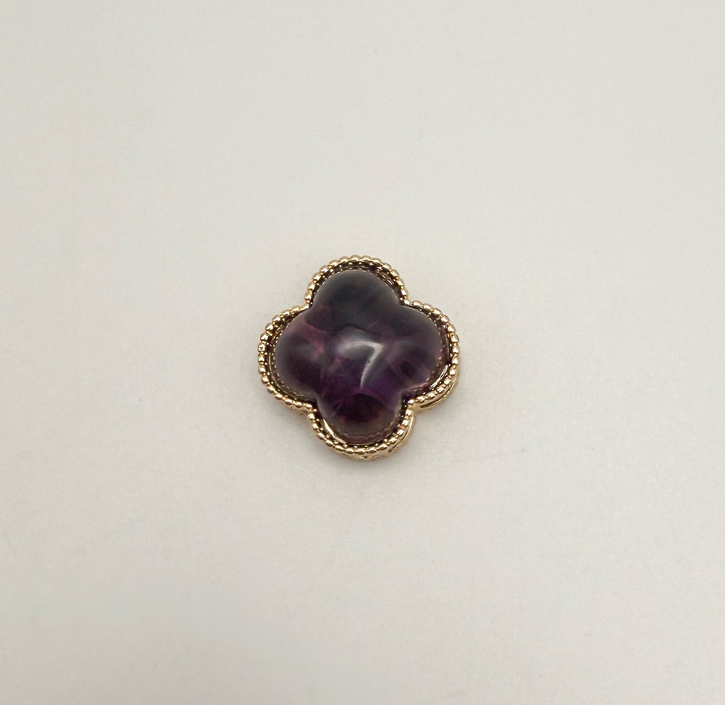 Big Statement Clover Metal Charm Spacer Beads