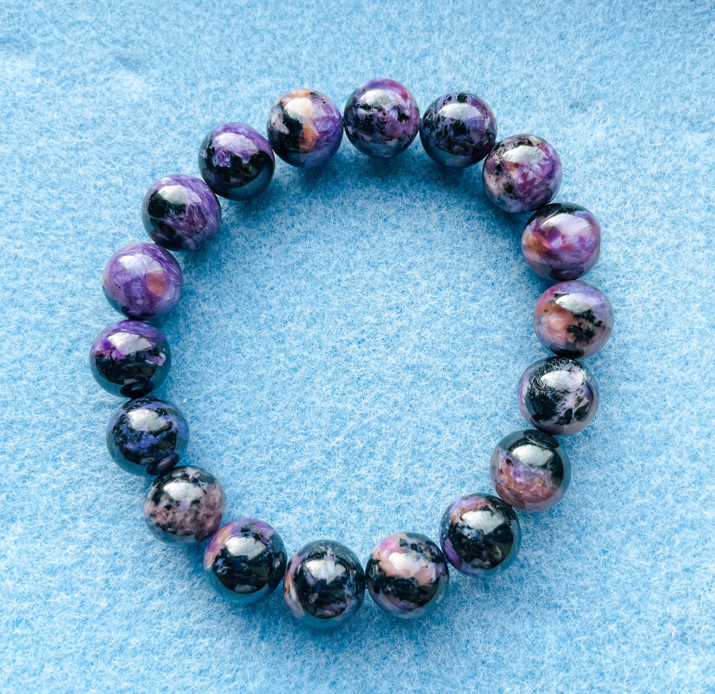 Natural Charoite Crystal Bracelet