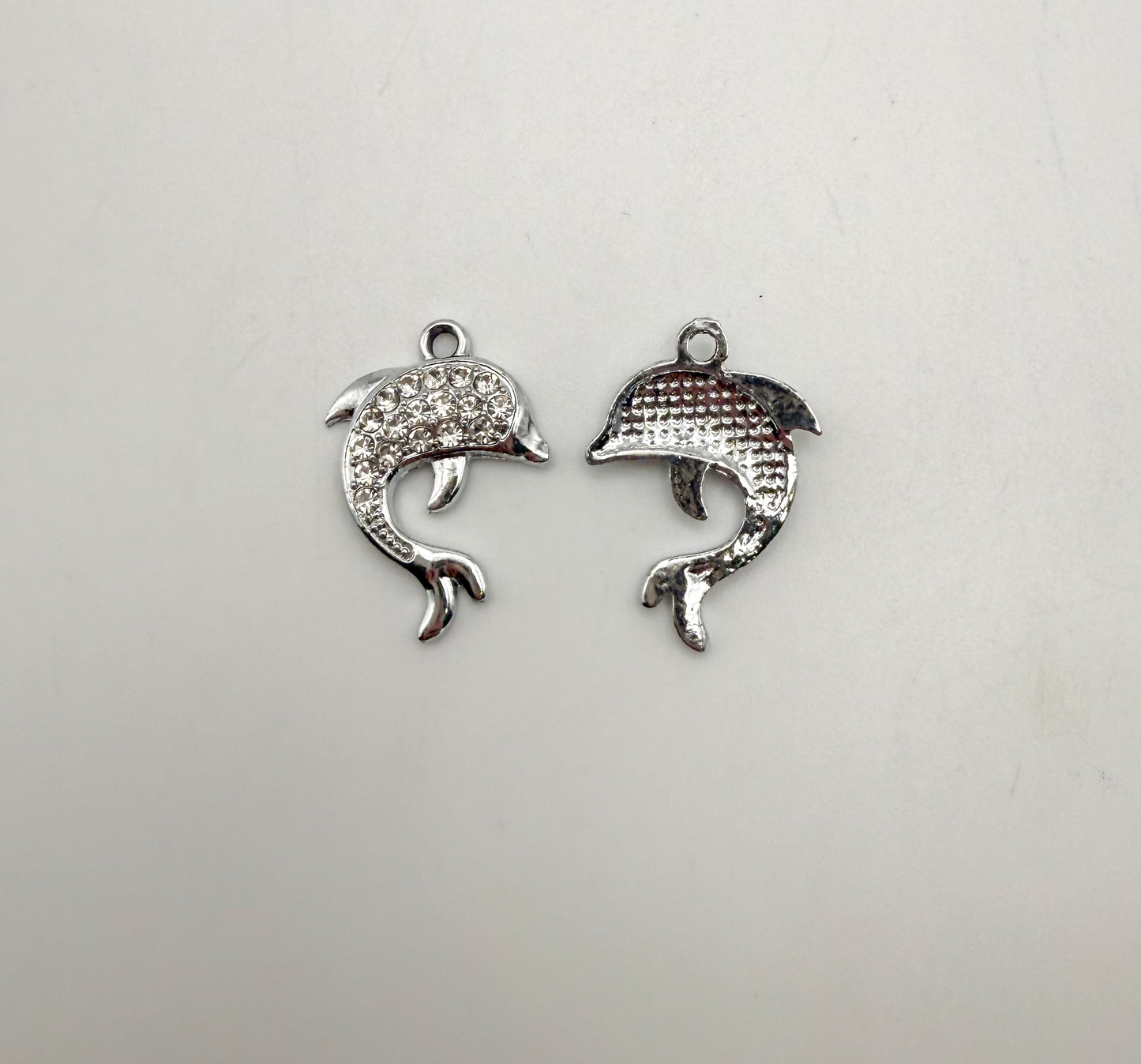 Gold Sparkly Dolphin DIY Charms