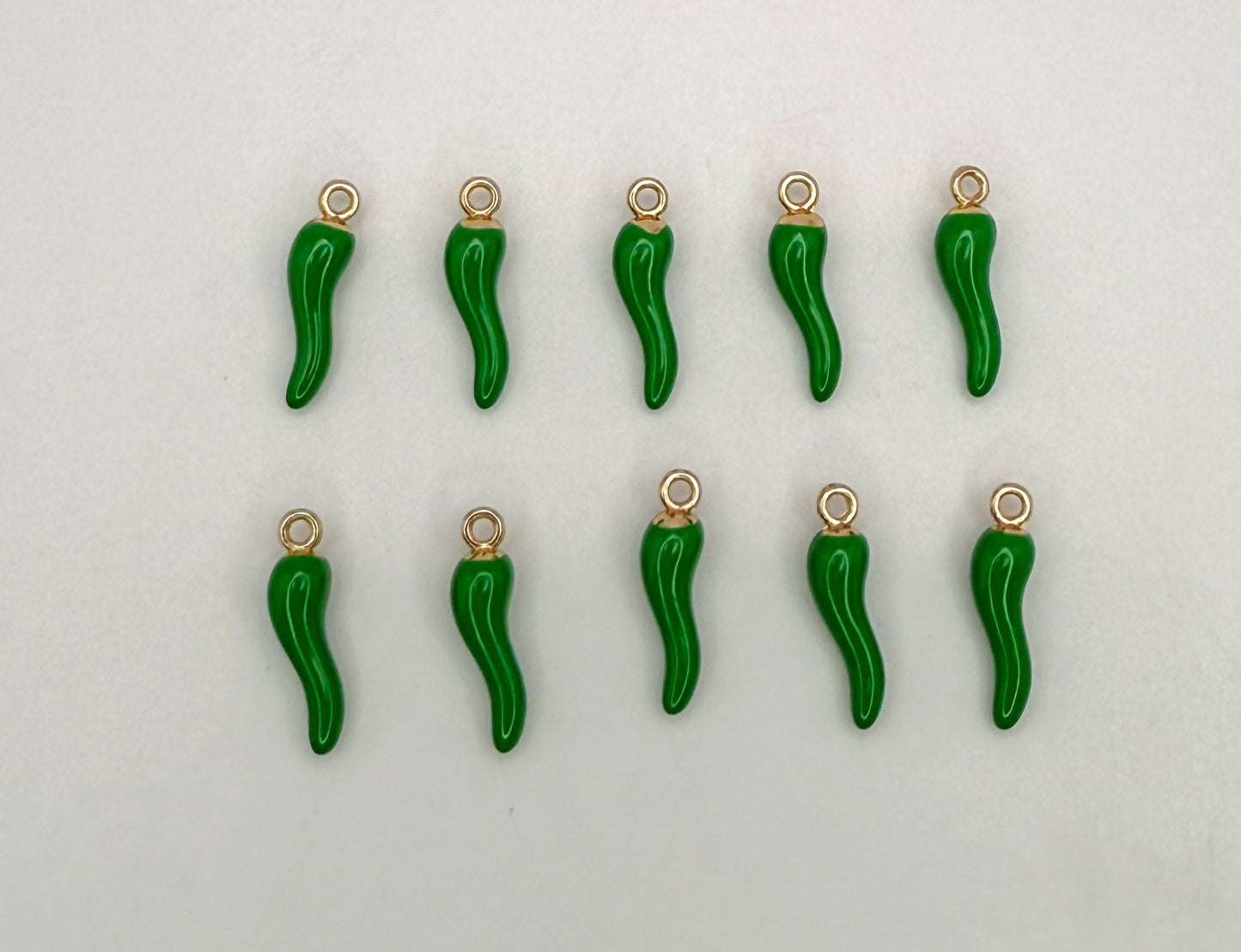 Green Chili Pepper DIY Charms