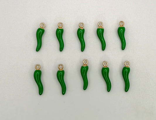 Green Chili Pepper DIY Charms
