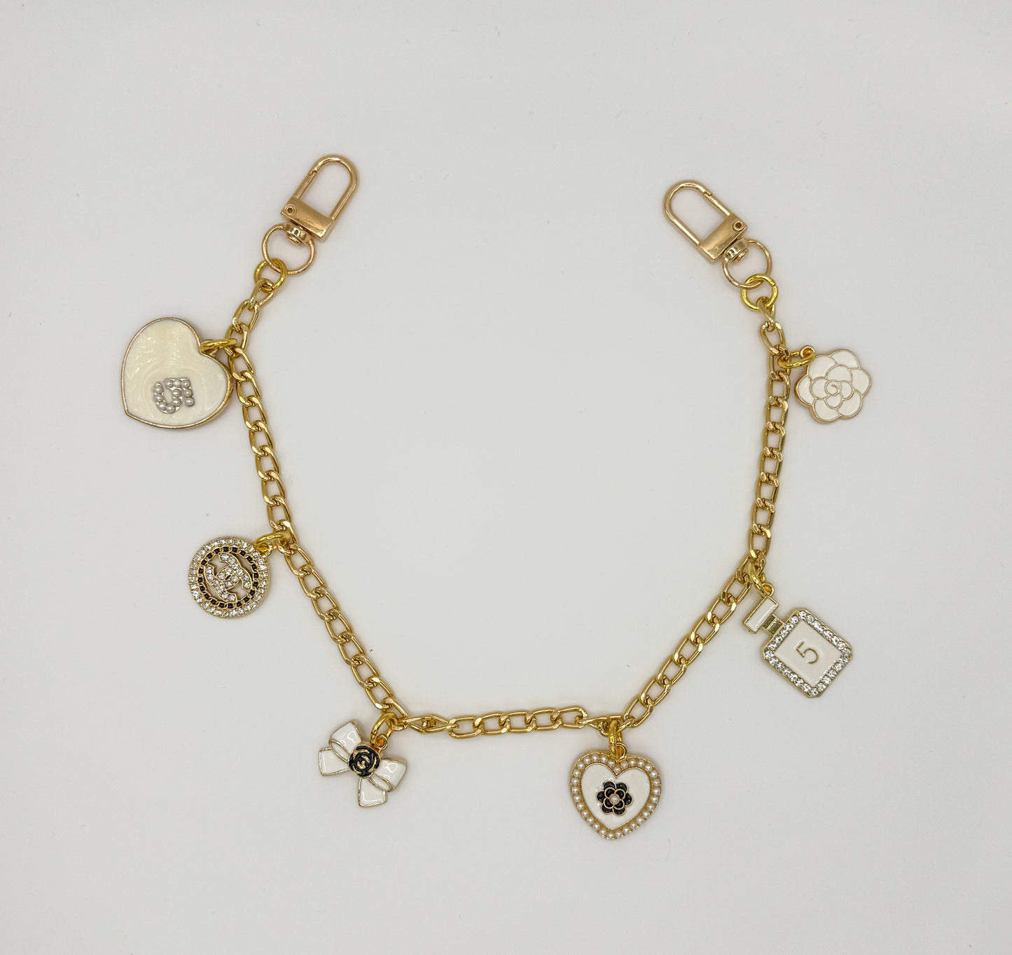 Gold & Silver Hand Bag Charm Chains