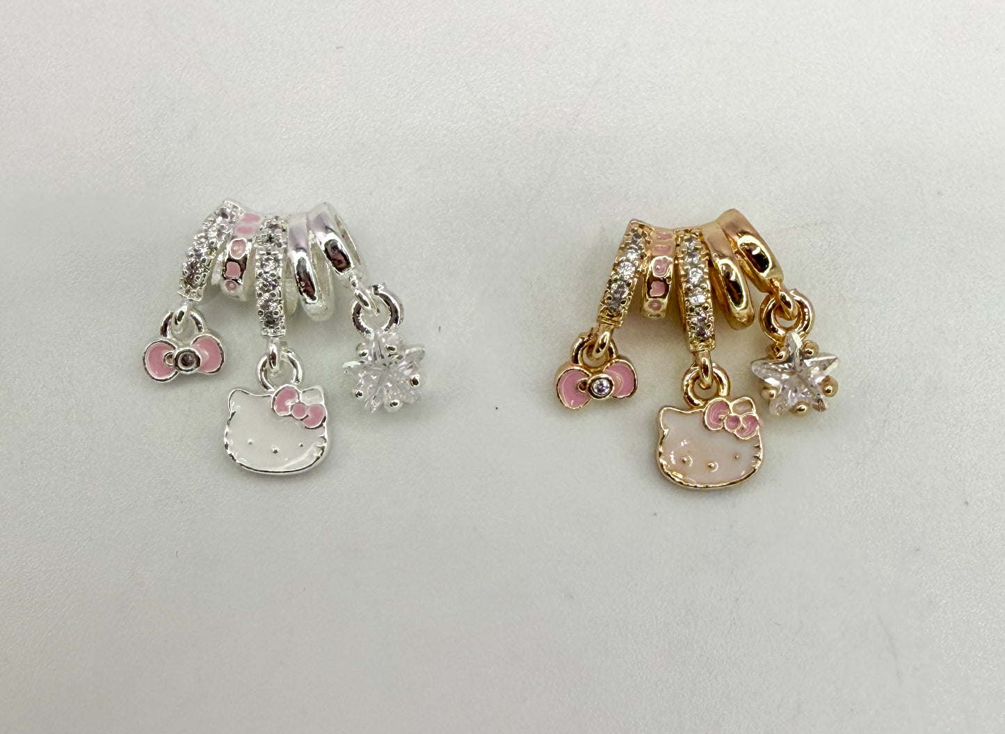 Hello Kitty Spacer Bead Charm Pendant