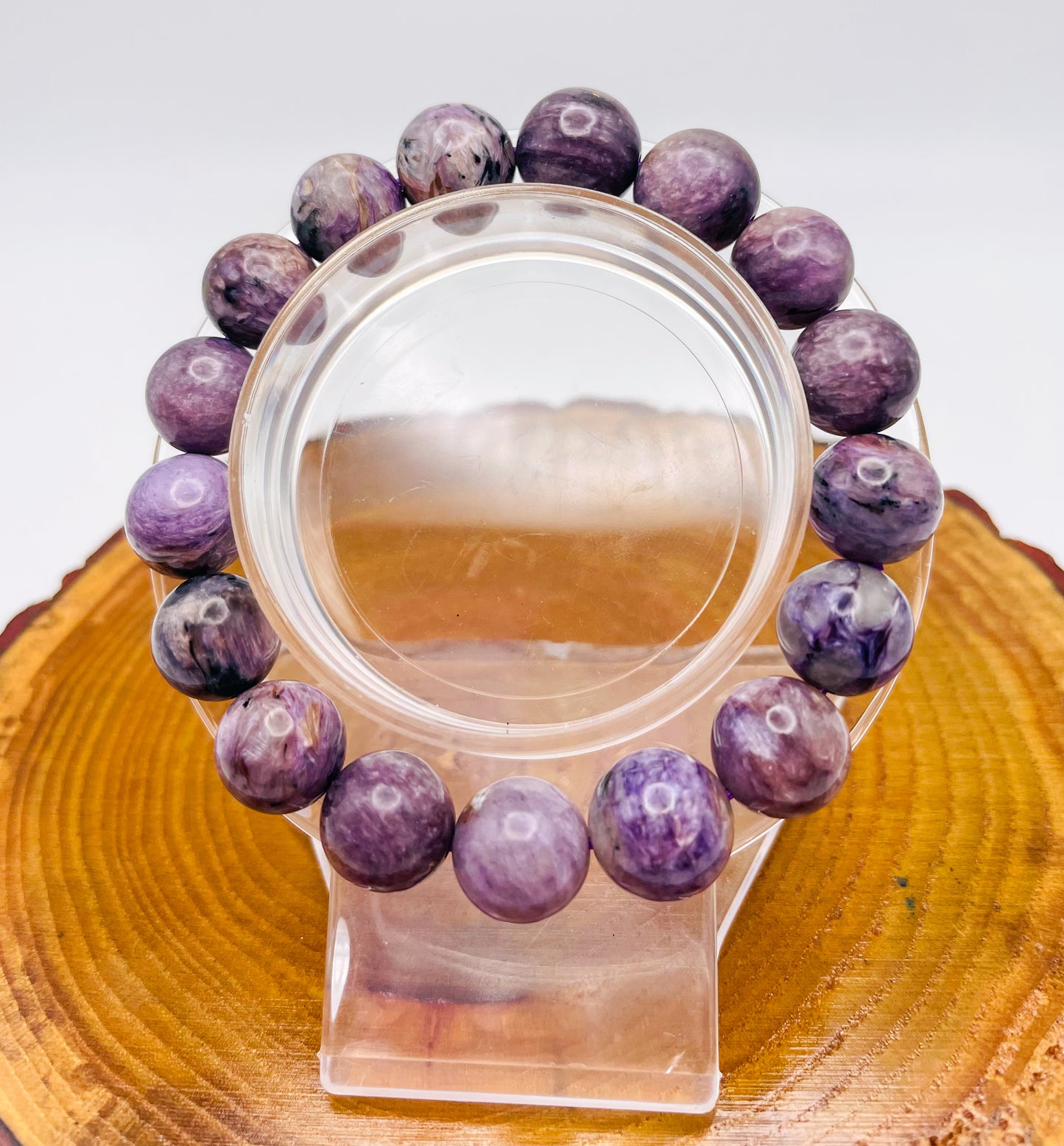 Natural Charoite Crystal Bracelet