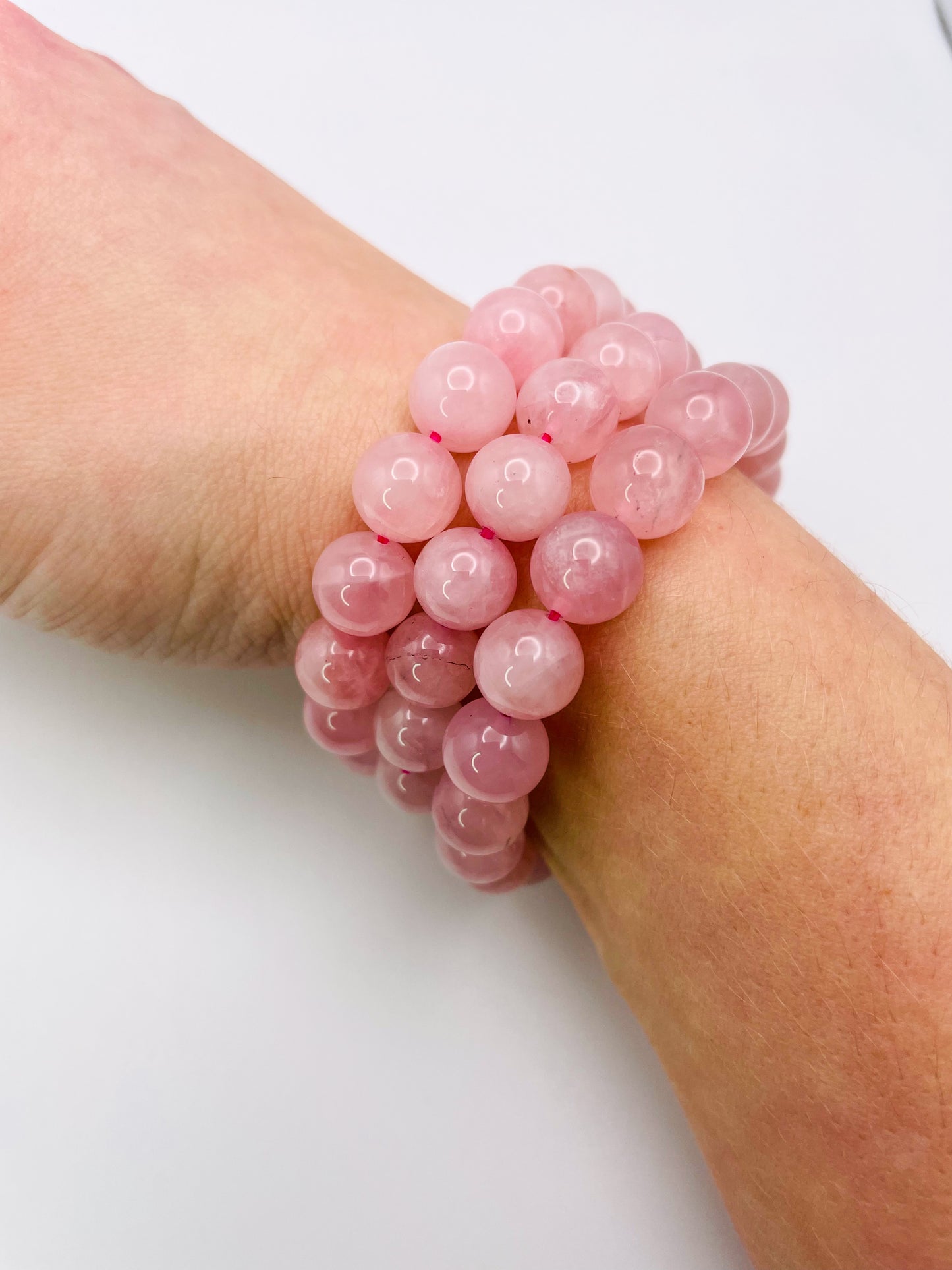 Natural Rose Quartz Crystal Bracelets