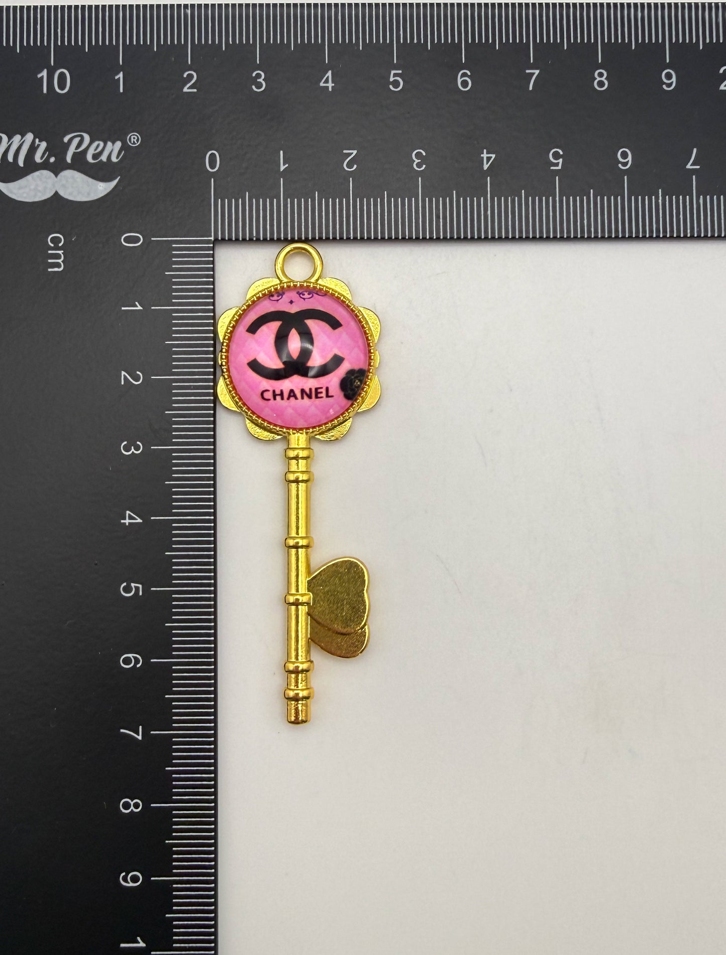 Designer Metal Key Charm Pendants