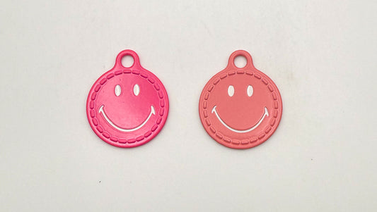 Metal Smiley Face DIY Charms
