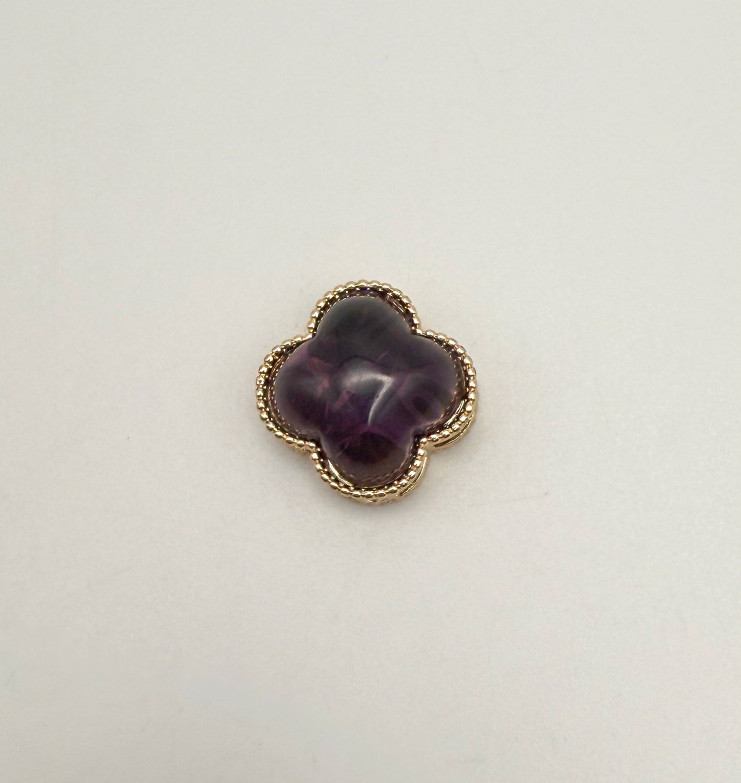 Big Statement Clover Metal Charm Spacer Beads