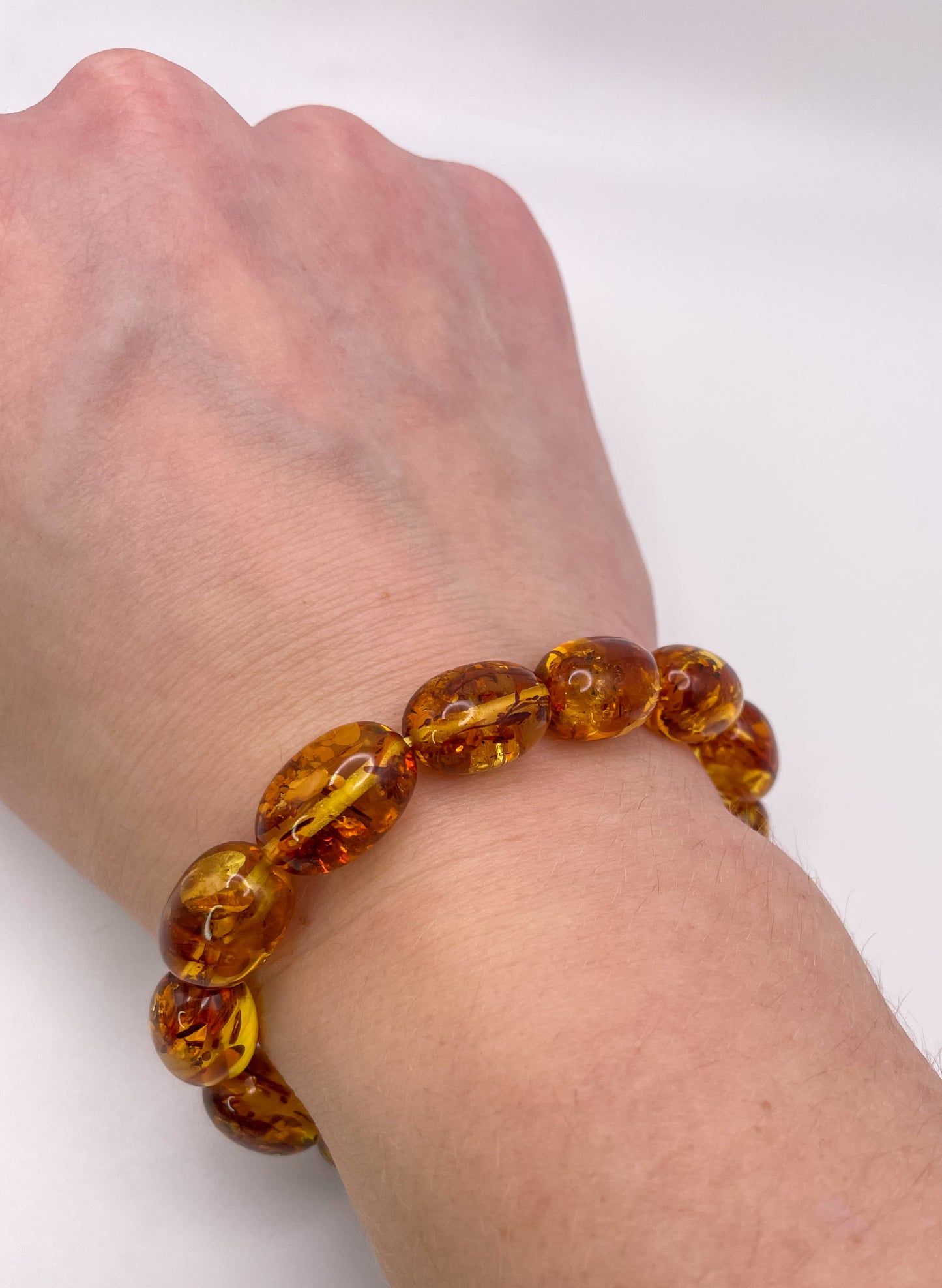 Natural Flower Amber Bracelets