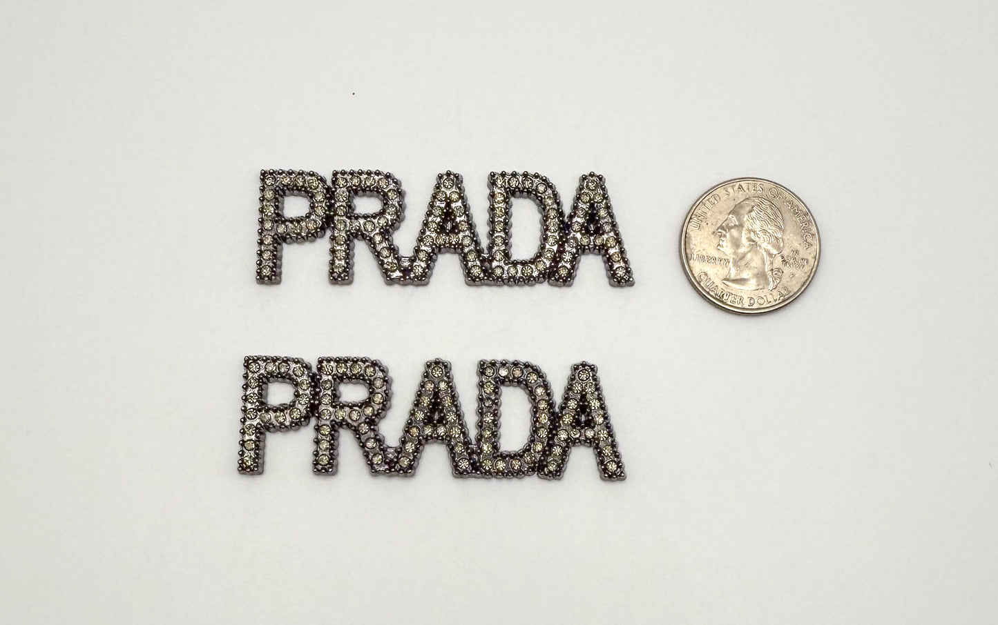 Big Prada Black Metal & Rhinestone DIY Charm