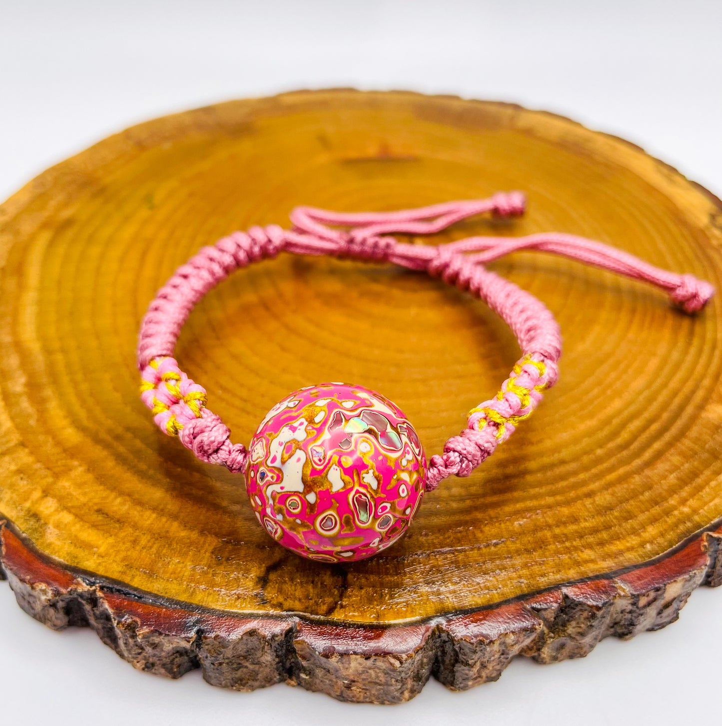 Handcrafted Daji Beaded Macrame Adjustable Bracelets