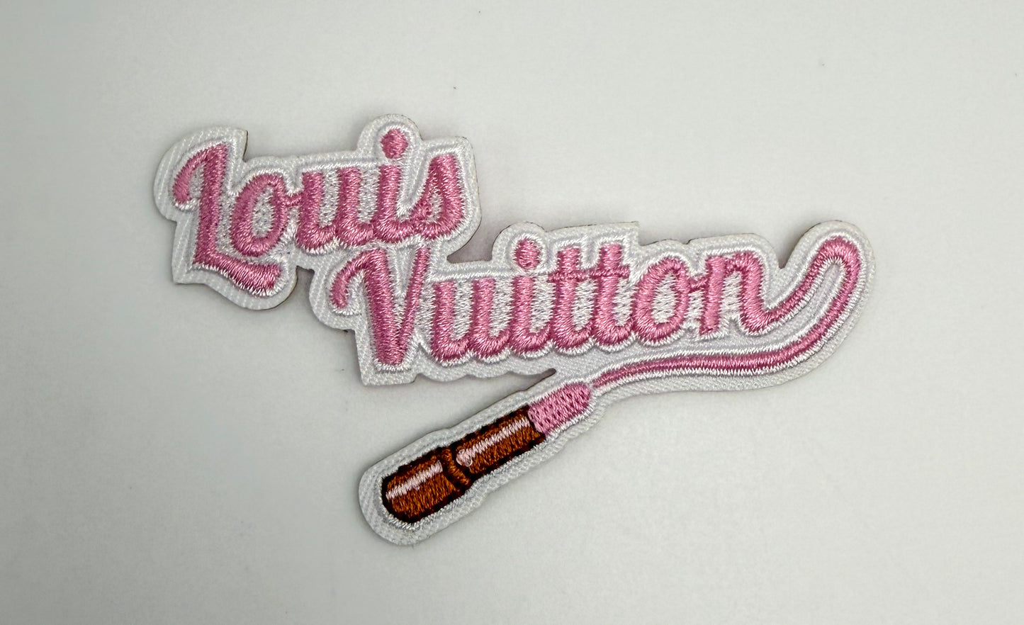 LV Designer DIY Glue Sew On Fabric Patches