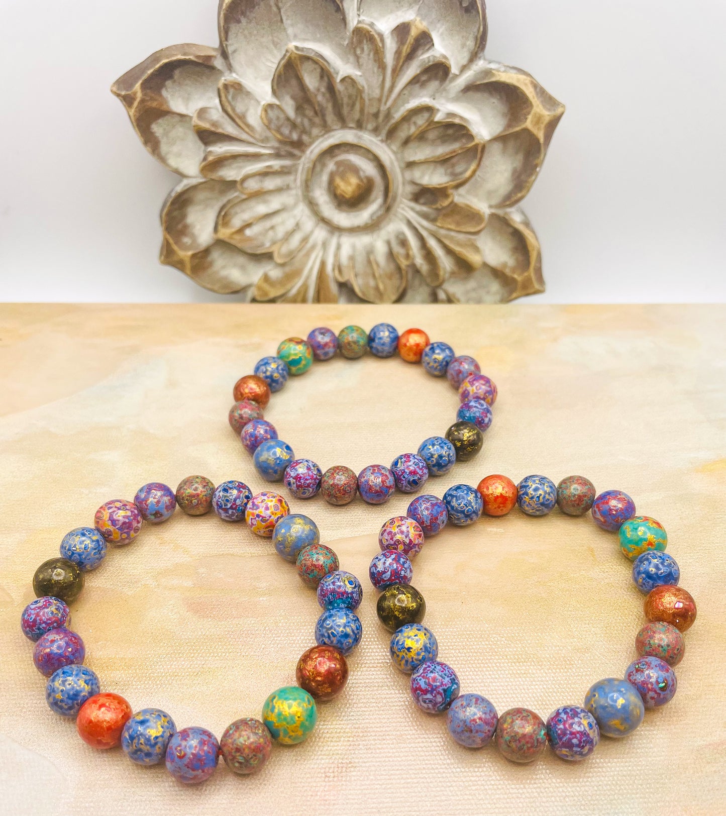 HandCrafted Daji Lacquer Beaded Bracelets