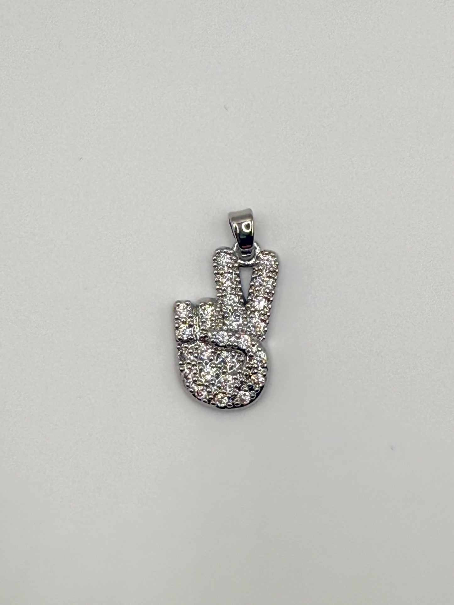 Sign Language Hand Signs Gold & Silver Metal Charm Pendants
