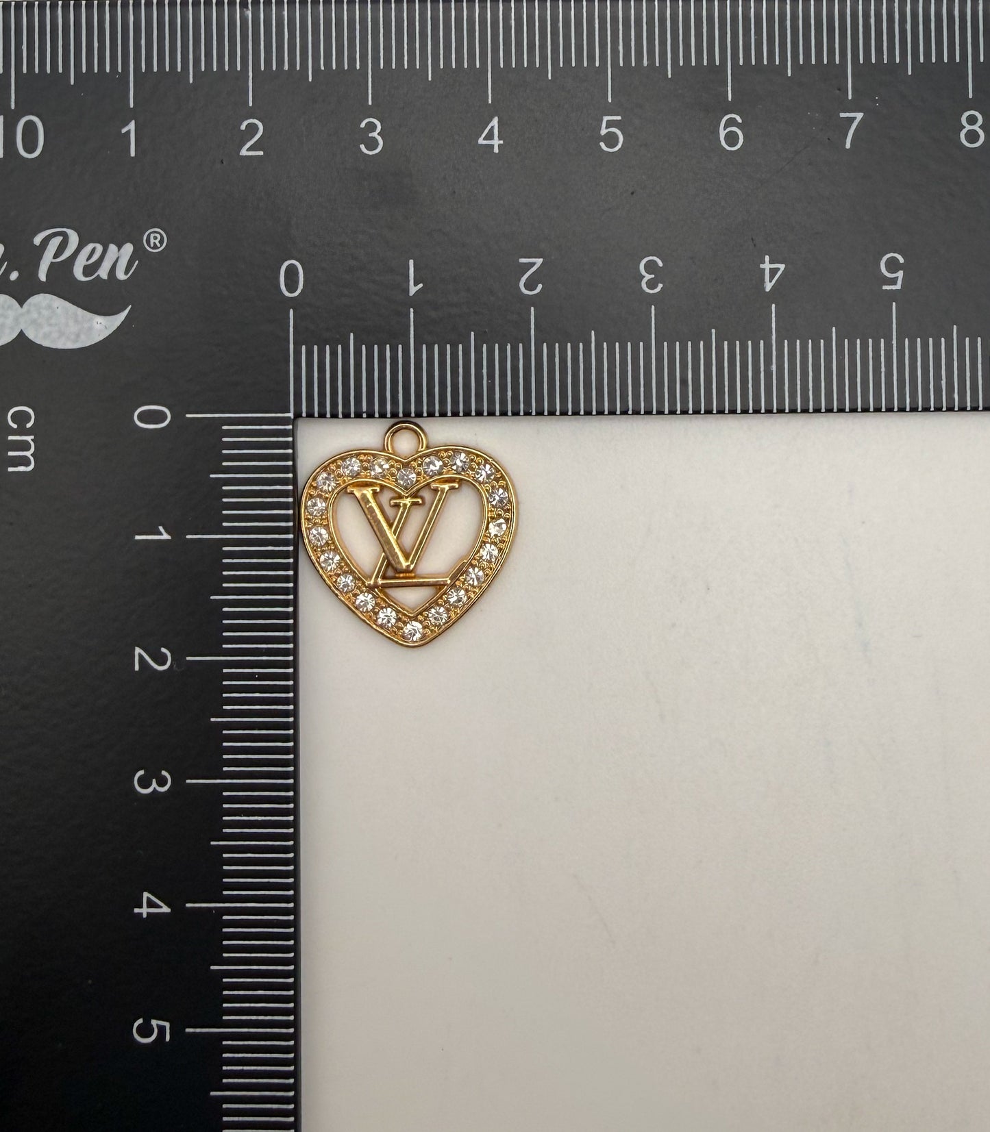 SPECIAL: LV Heart Shaped Metal DIY Charms