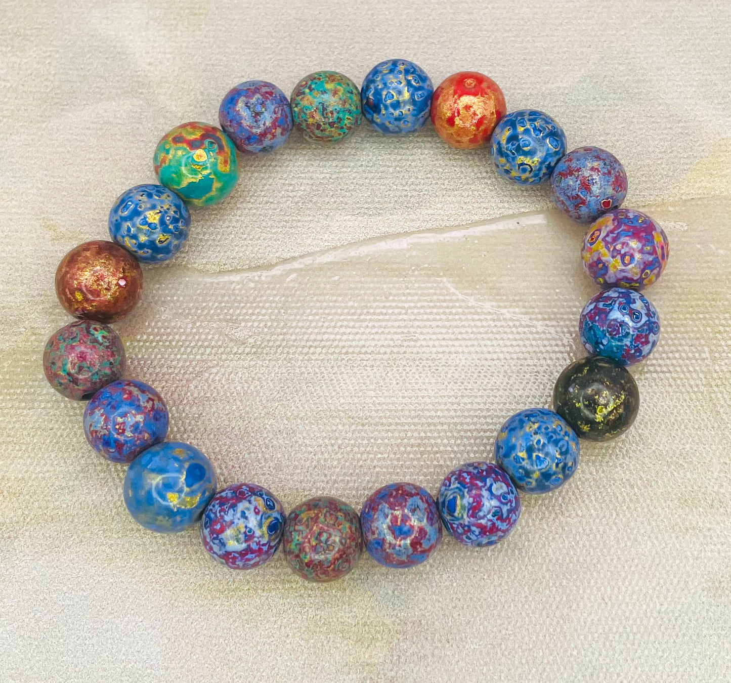 HandCrafted Daji Lacquer Beaded Bracelets