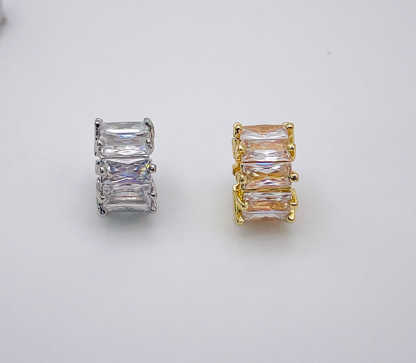 Zircon Spacer Charm Beads