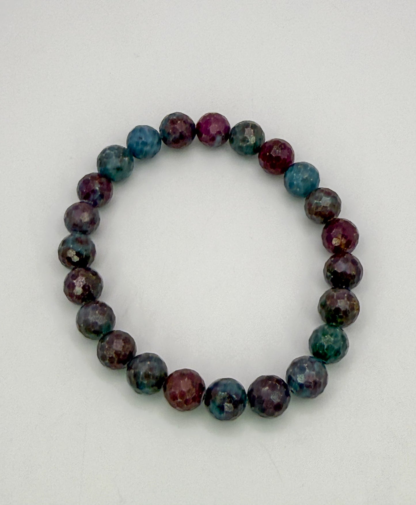 Natural Ruby Kyanite Crystal Beaded Bracelets