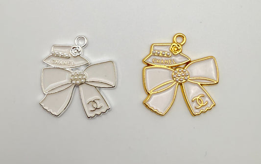 CC Designer High Quality Hat & Bow DIY Metal Charm Pendants