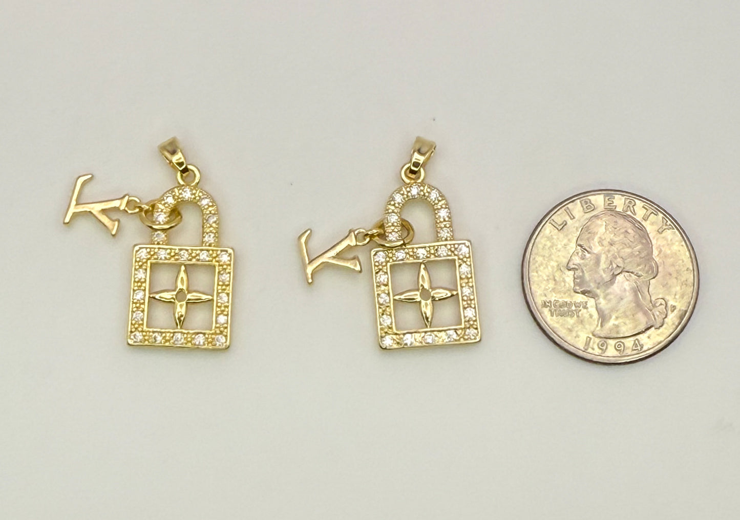 High Quality LV Designer Lock DIY Charm Pendant