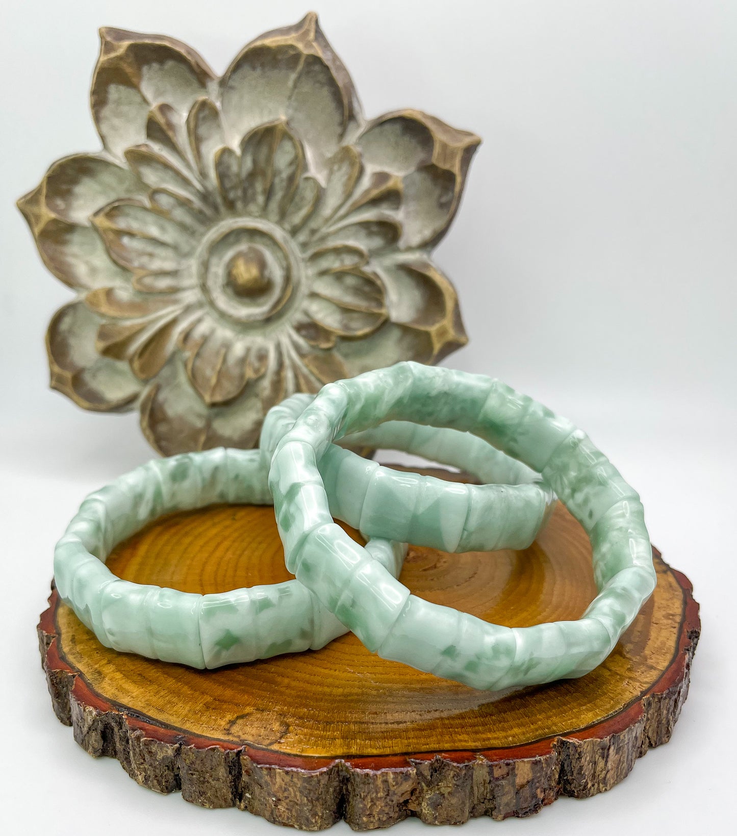 Natural Larimar Bangle Bracelet