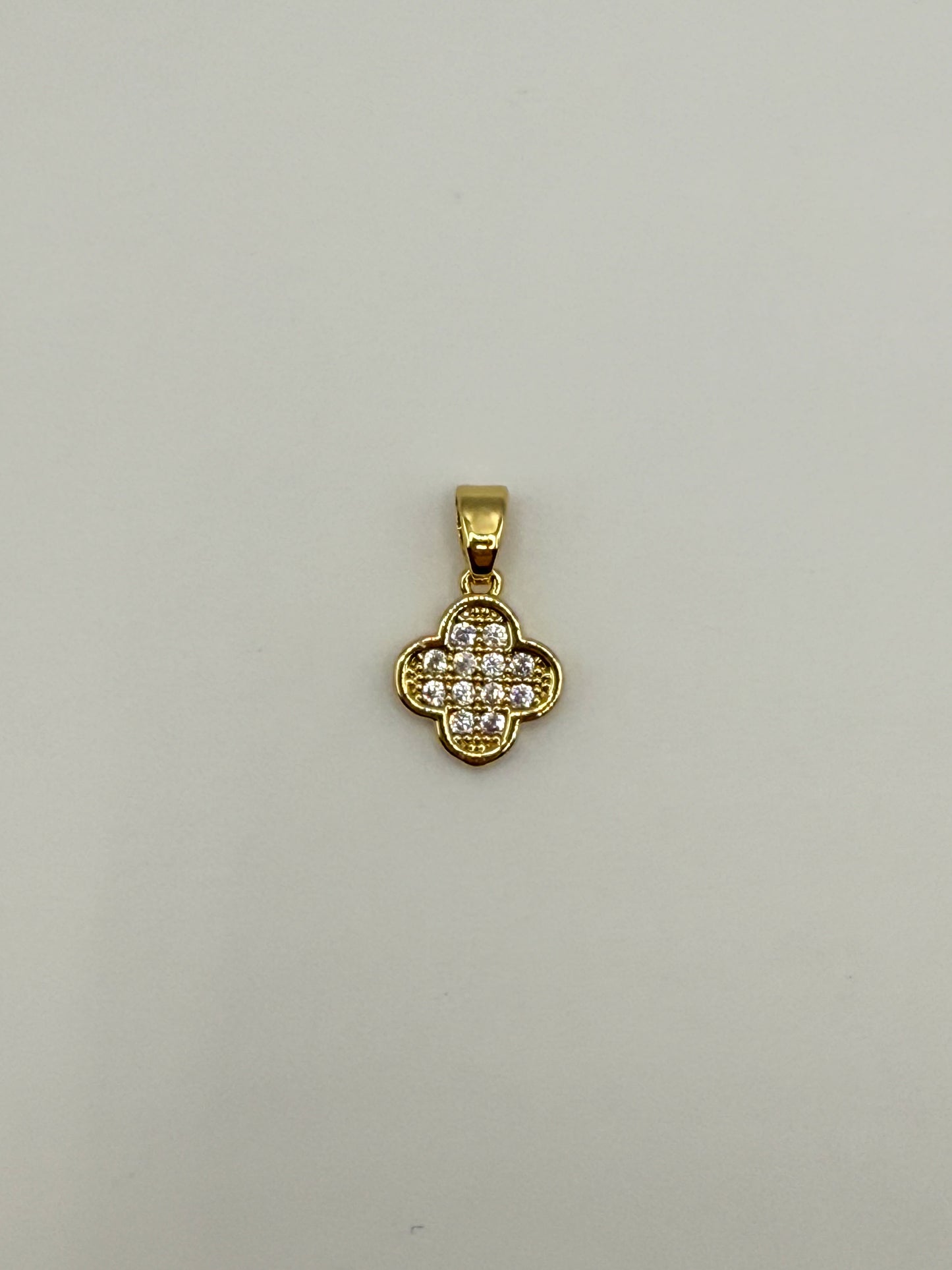 Mini Gold & Silver Clover Charm Pendant