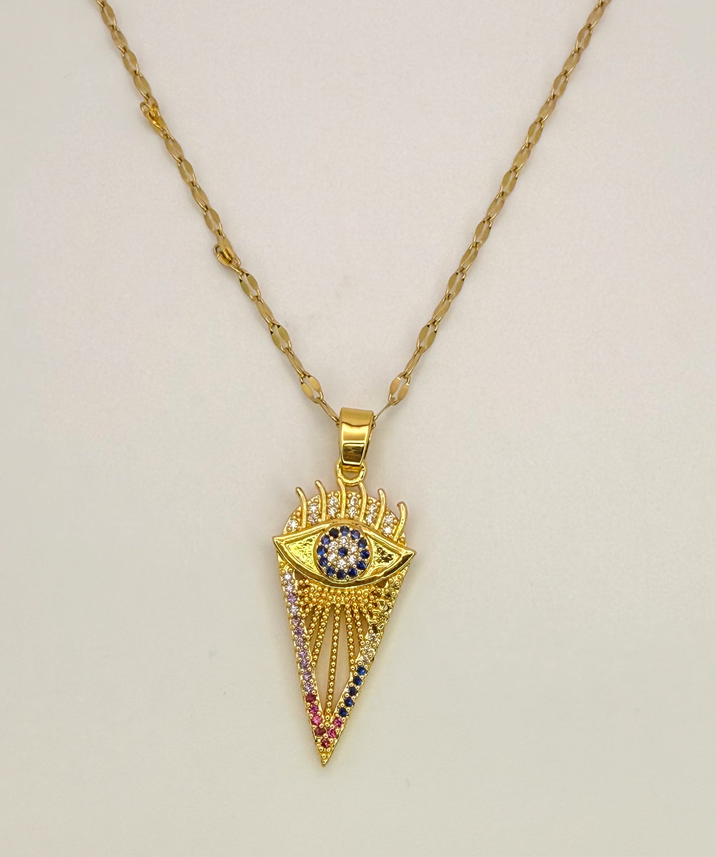 Arrows of Evil Eye Necklace