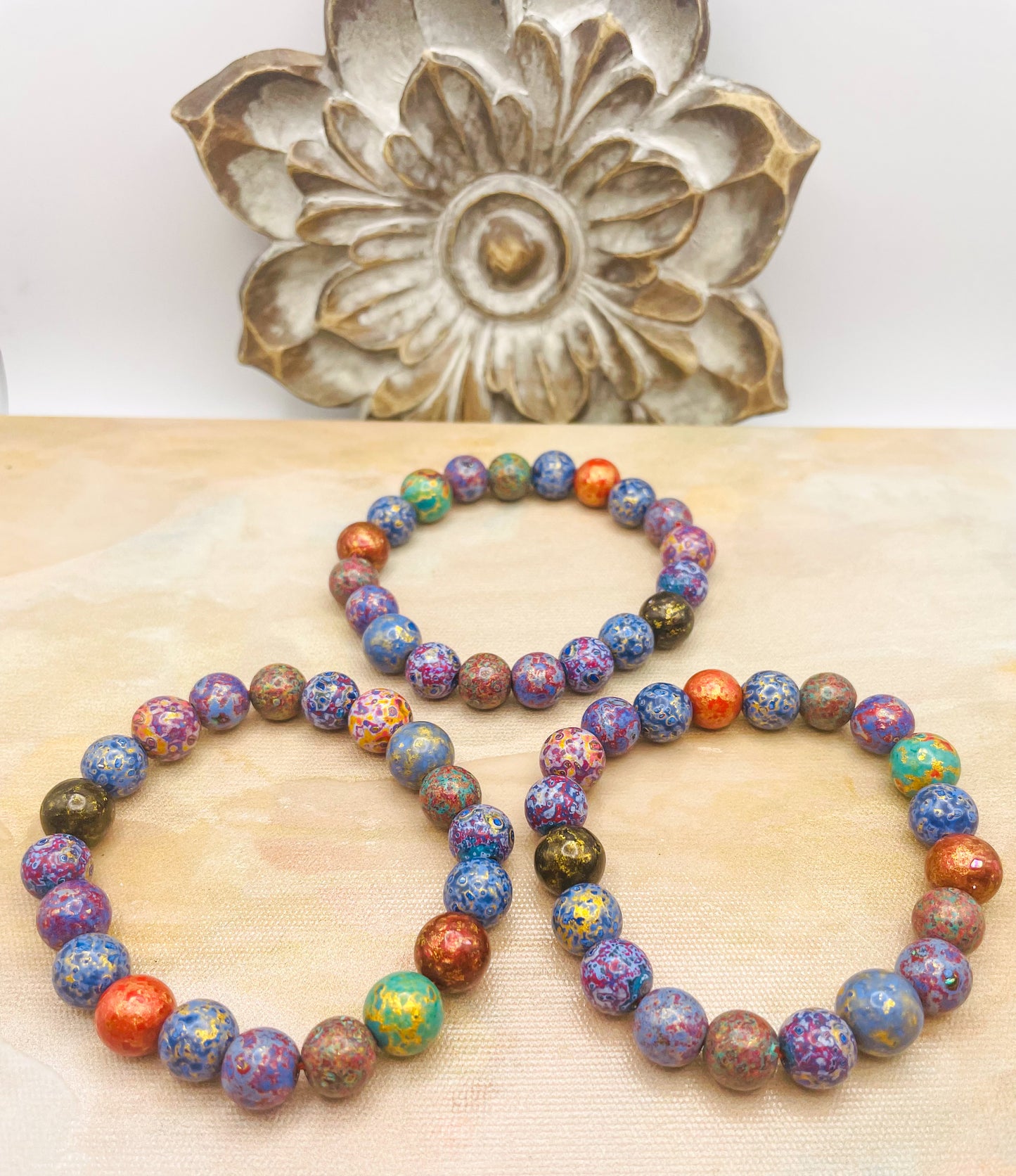 HandCrafted Daji Lacquer Beaded Bracelets