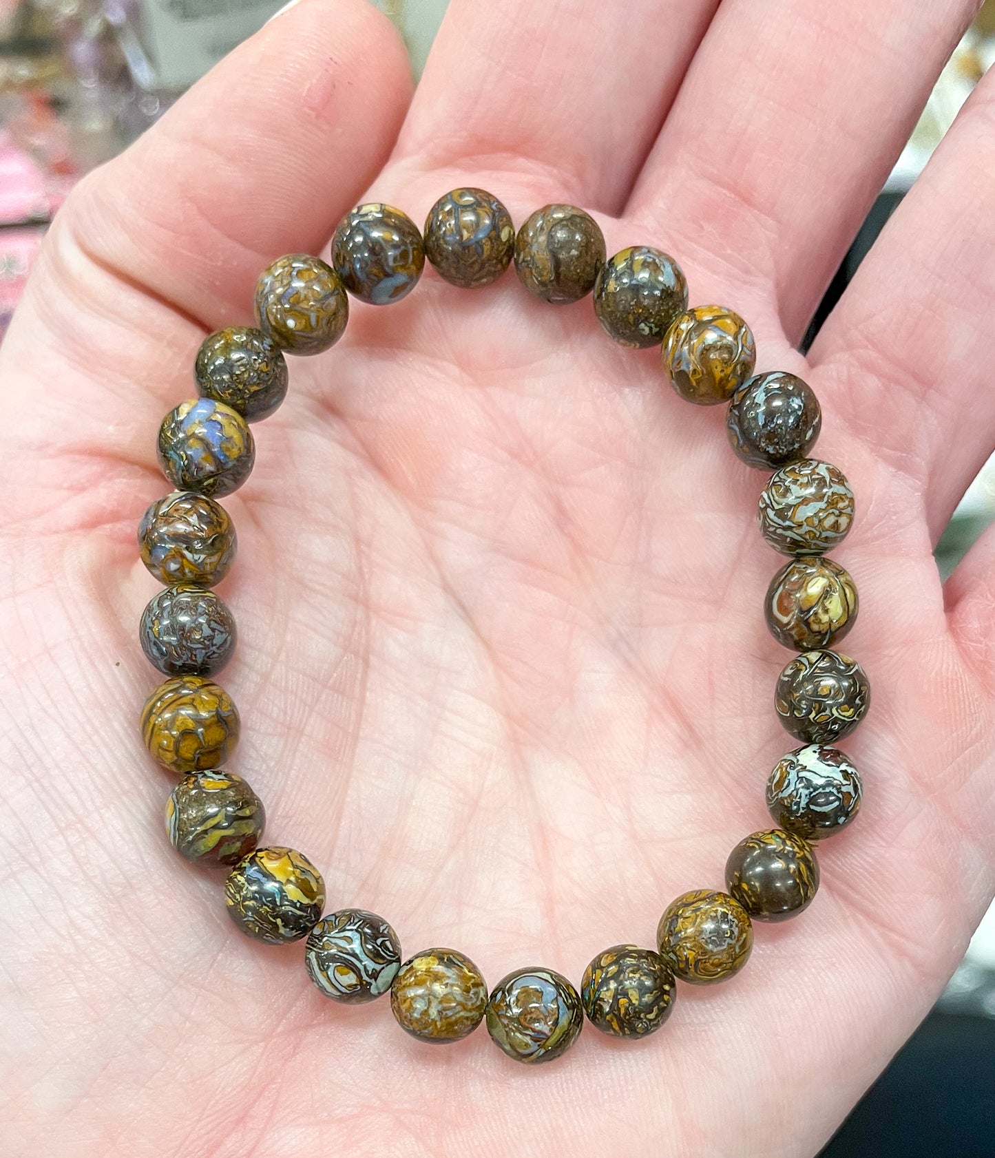 Natural Boulder & Ironstone "Matrix" Opal Bracelets