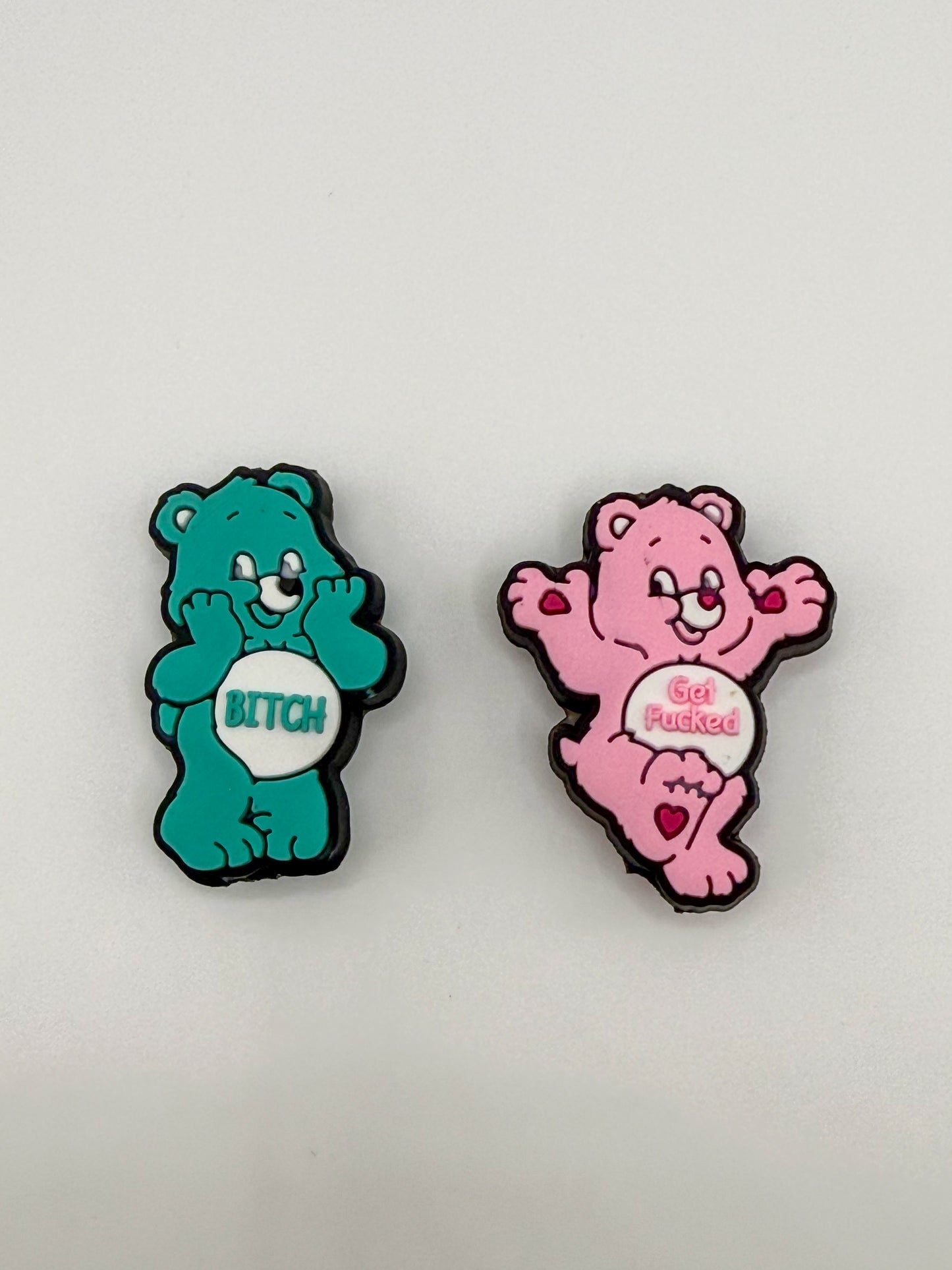 Naughty Care Bear Silicone DIY Focal Pen Charm Beads