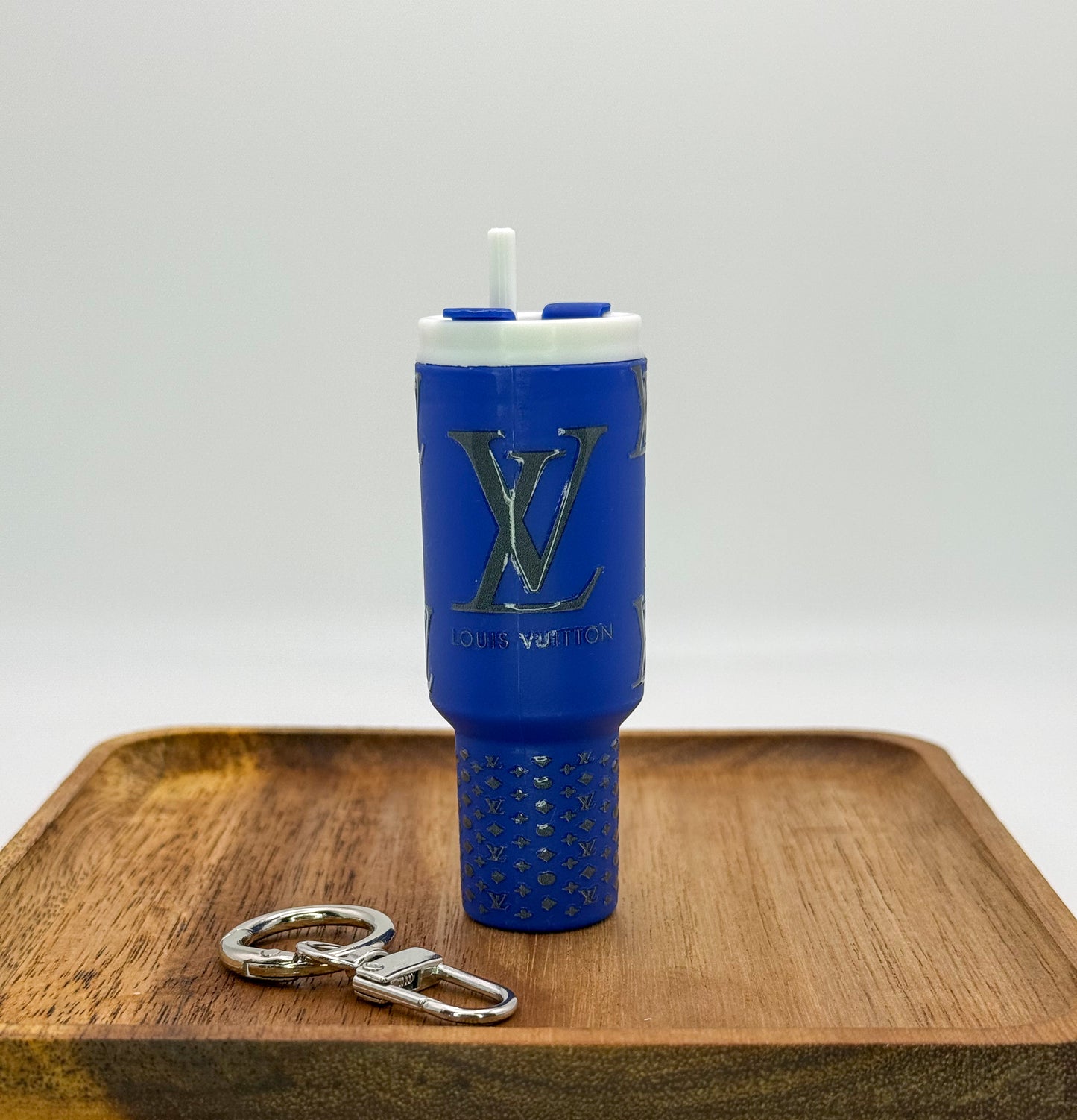 Designer Lipstick Holder Tumbler Cup Key Chain- LV, CC