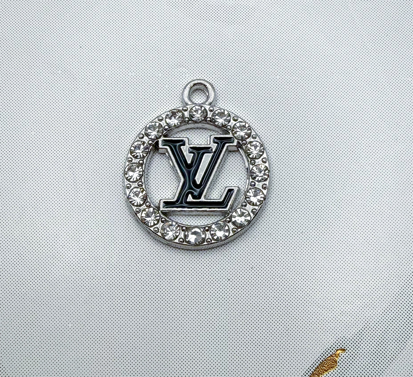 LV Round Metal DIY Charms