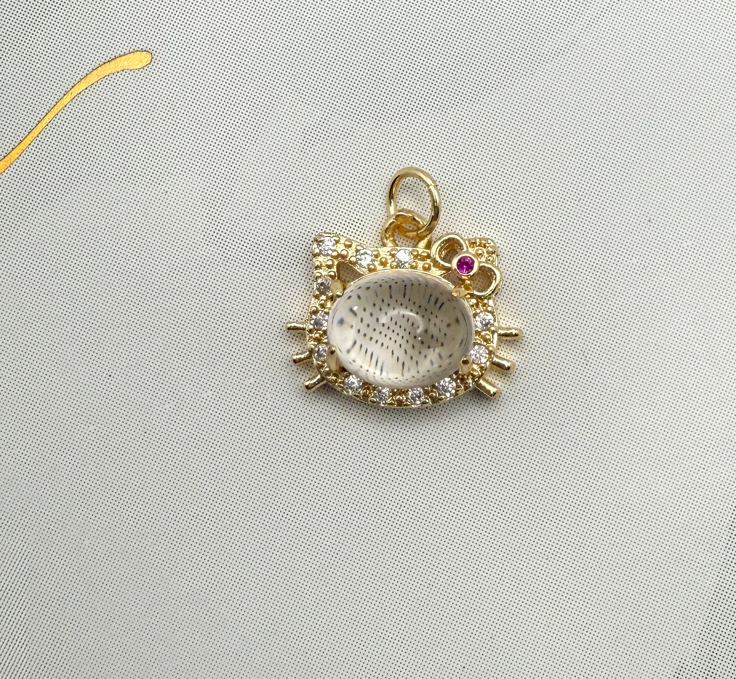 HK Kitty Head DIY Metal Charms