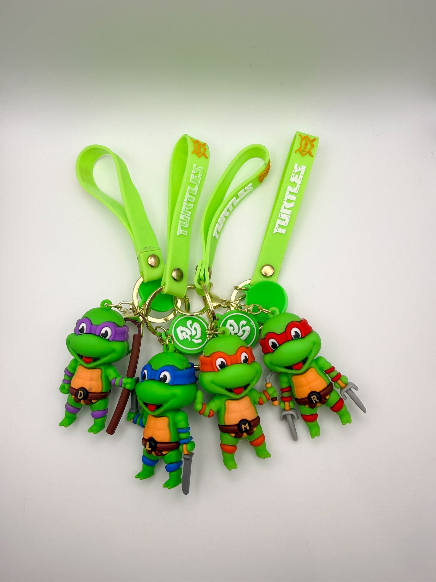 Ninja Turtles Silicone Character Keychains