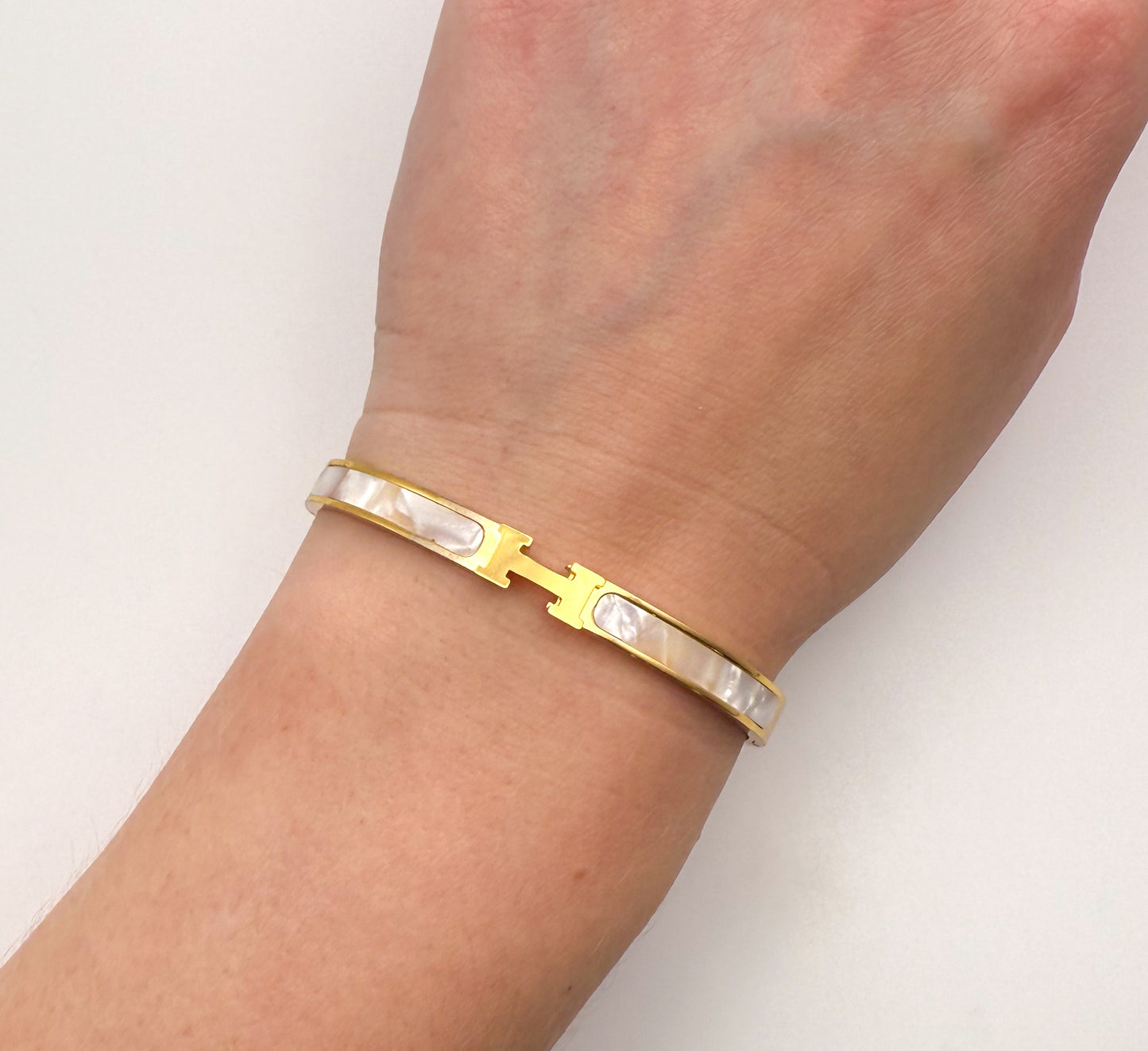 Hermes Gold Bangle Bracelet