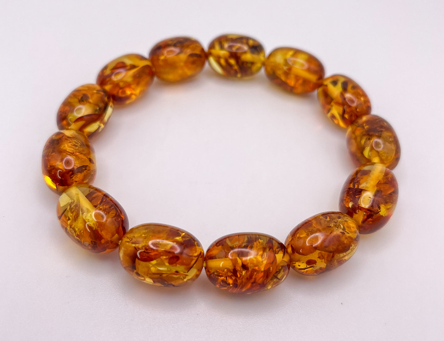 Natural Flower Amber Bracelets