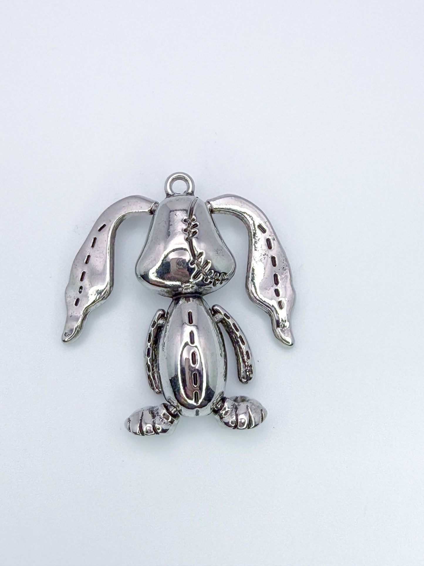 Silver Floppy Bunny Pendant