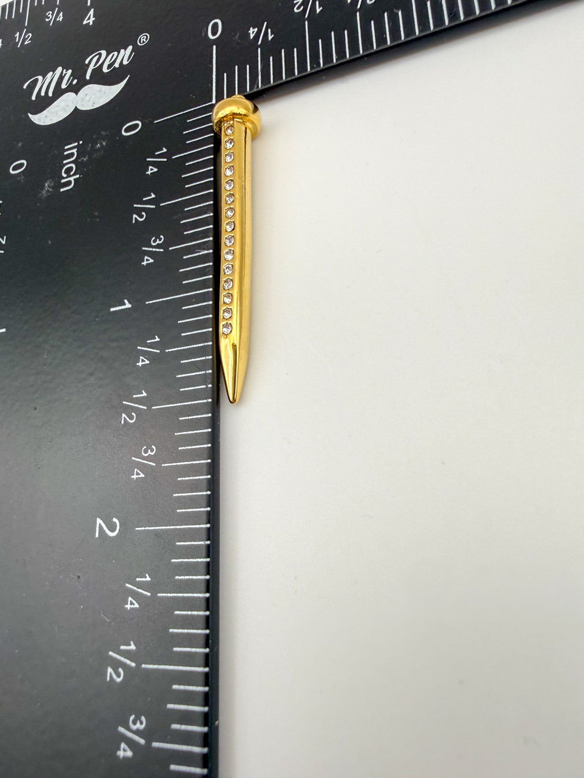 Gold Stainless Steel Bling Nail Pendant Charm DIY