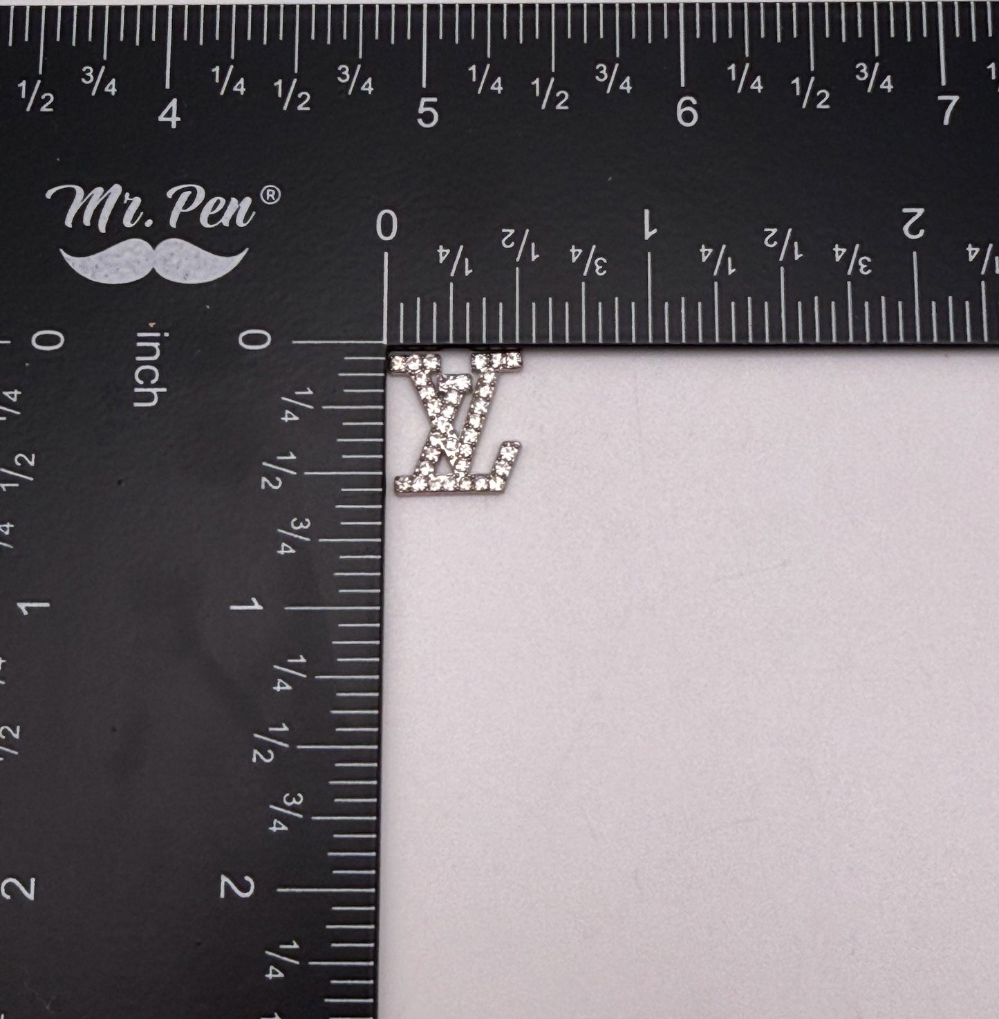 Silver LV Designer Flat back DIY Nail Charms