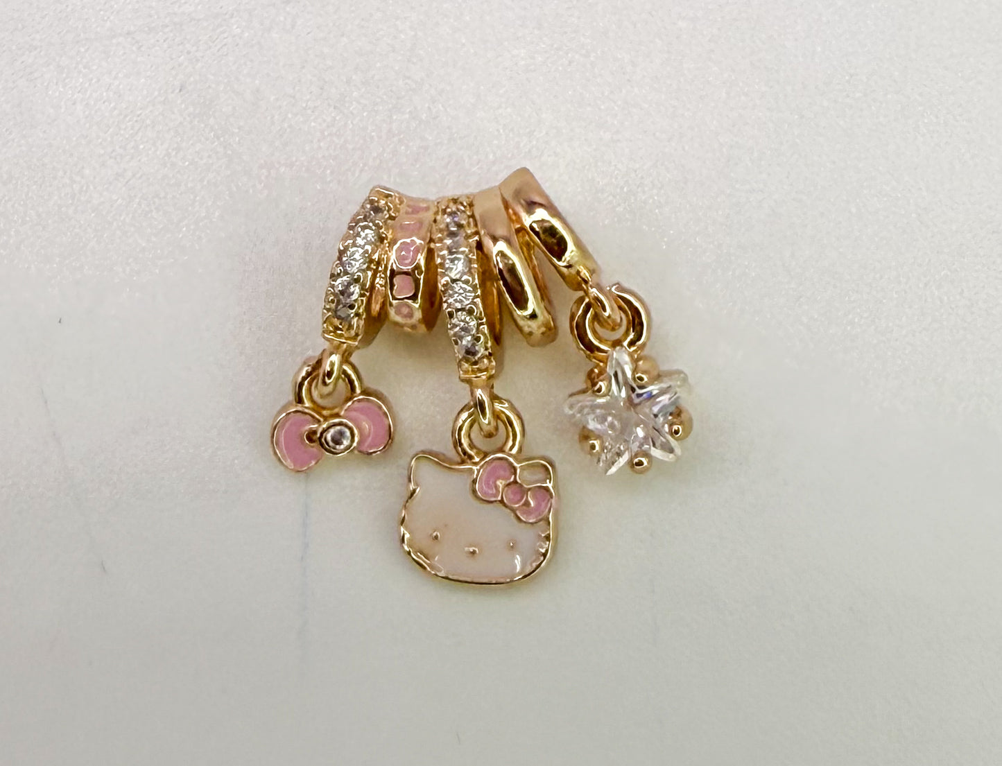 Hello Kitty Spacer Bead Charm Pendant