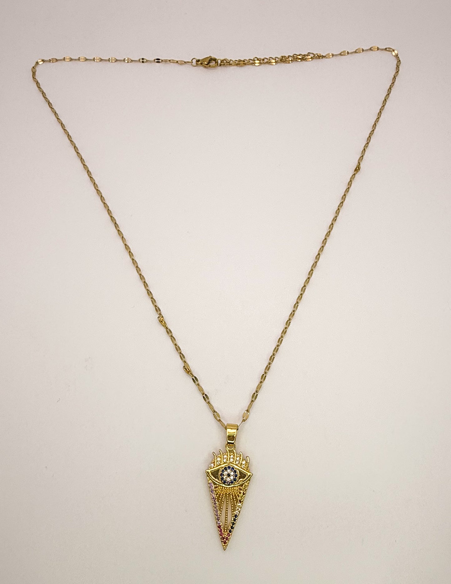 Arrows of Evil Eye Necklace