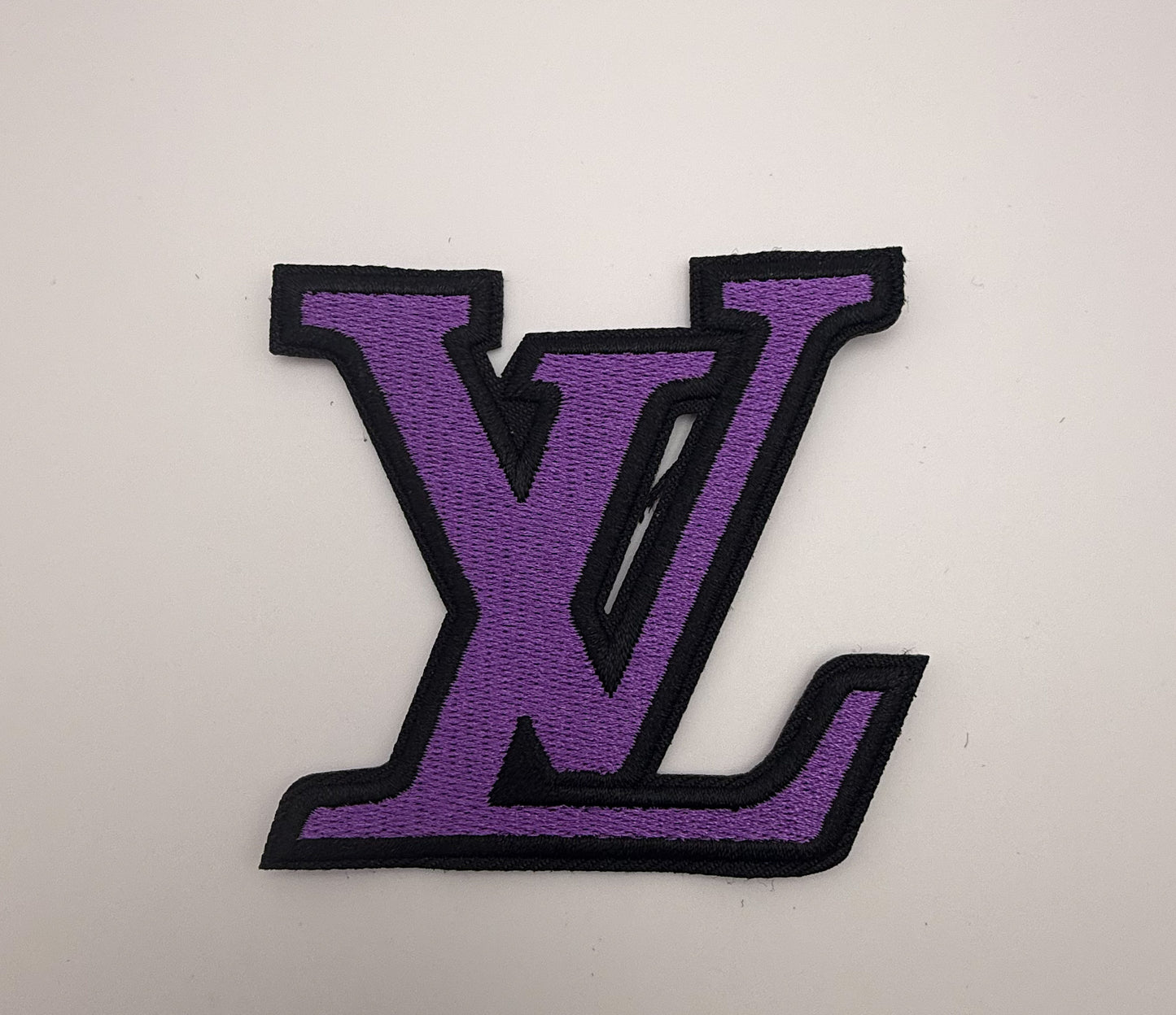 Variety of Colorful LV Designer Glue on Sew on Fabric Patches