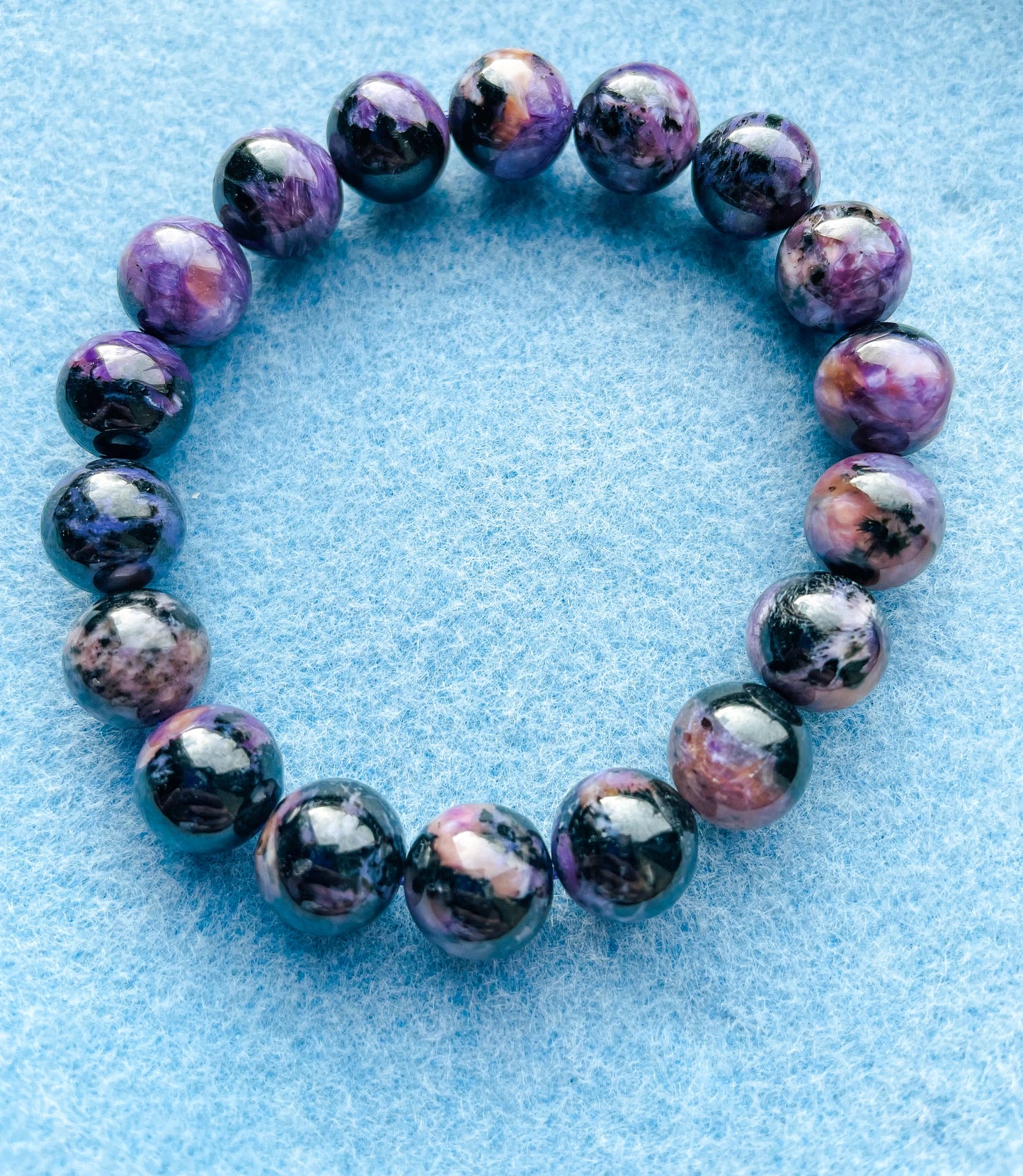 Natural Charoite Crystal Bracelet