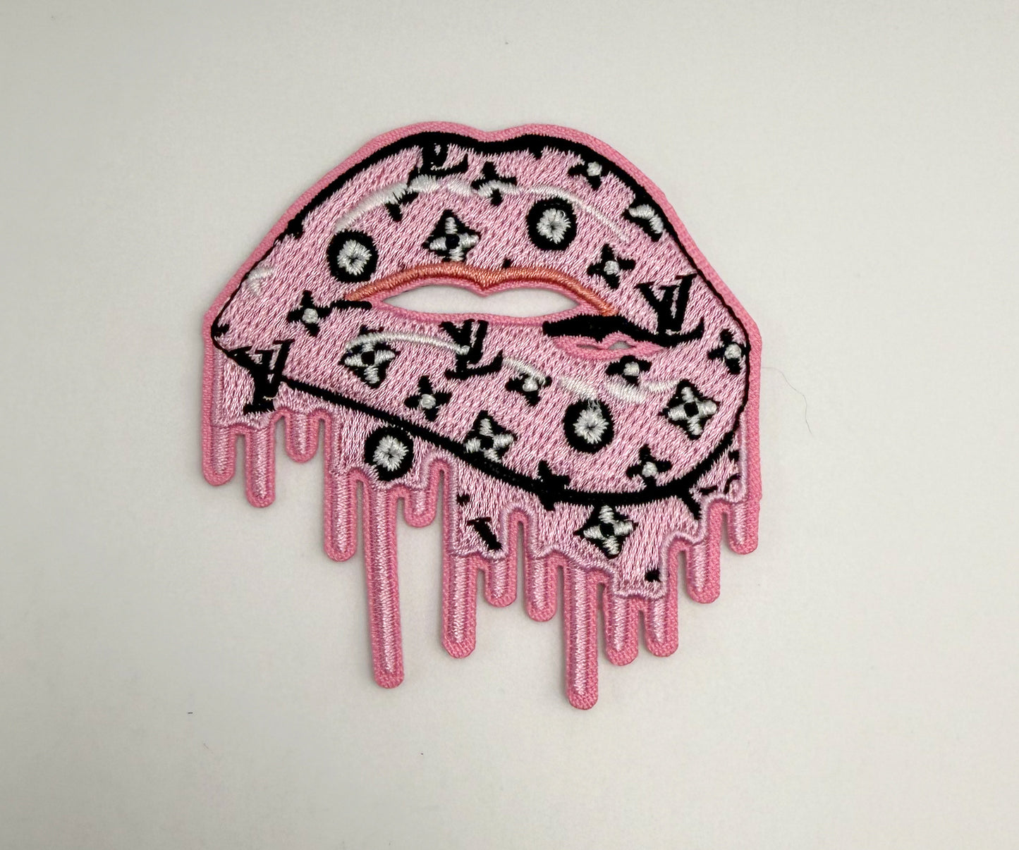 LV Designer DIY Glue Sew On Fabric Patches